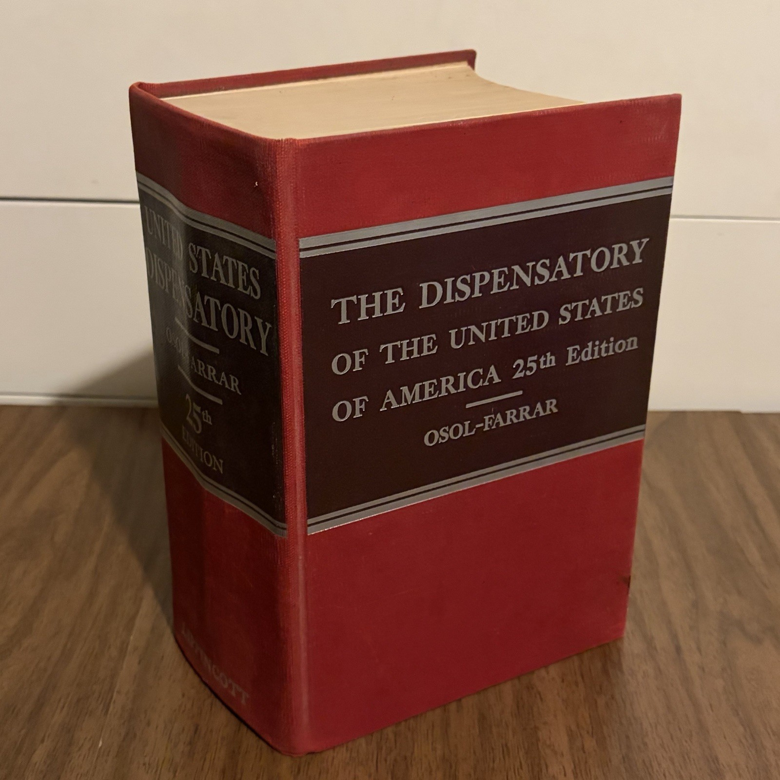 The Dispensatory of the United States of America 25th Ed 1955 Medical Book
