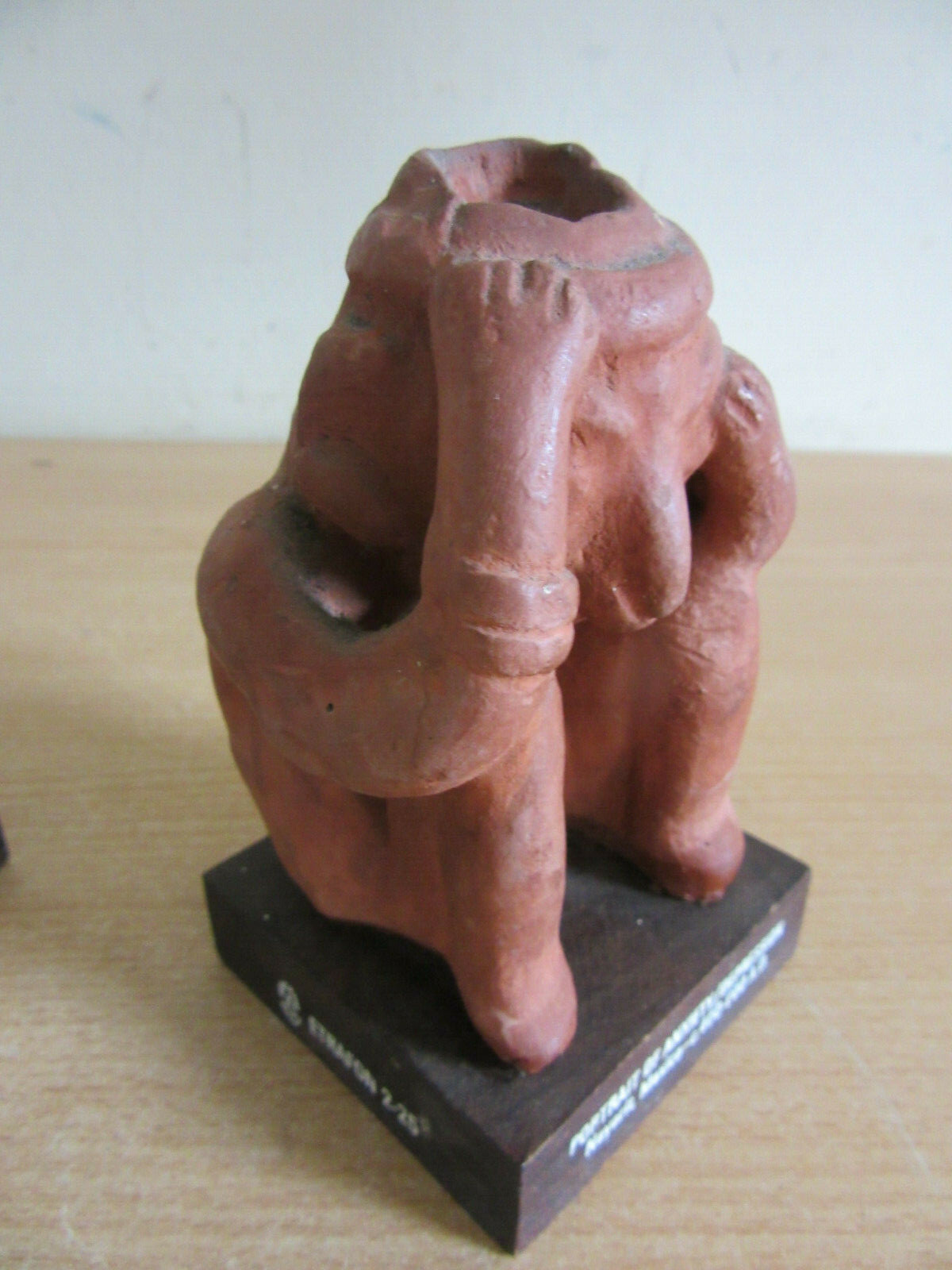 4 Vintage Mexican Terracota Figures Anxiety / Depression – Adv. for Etrafon
