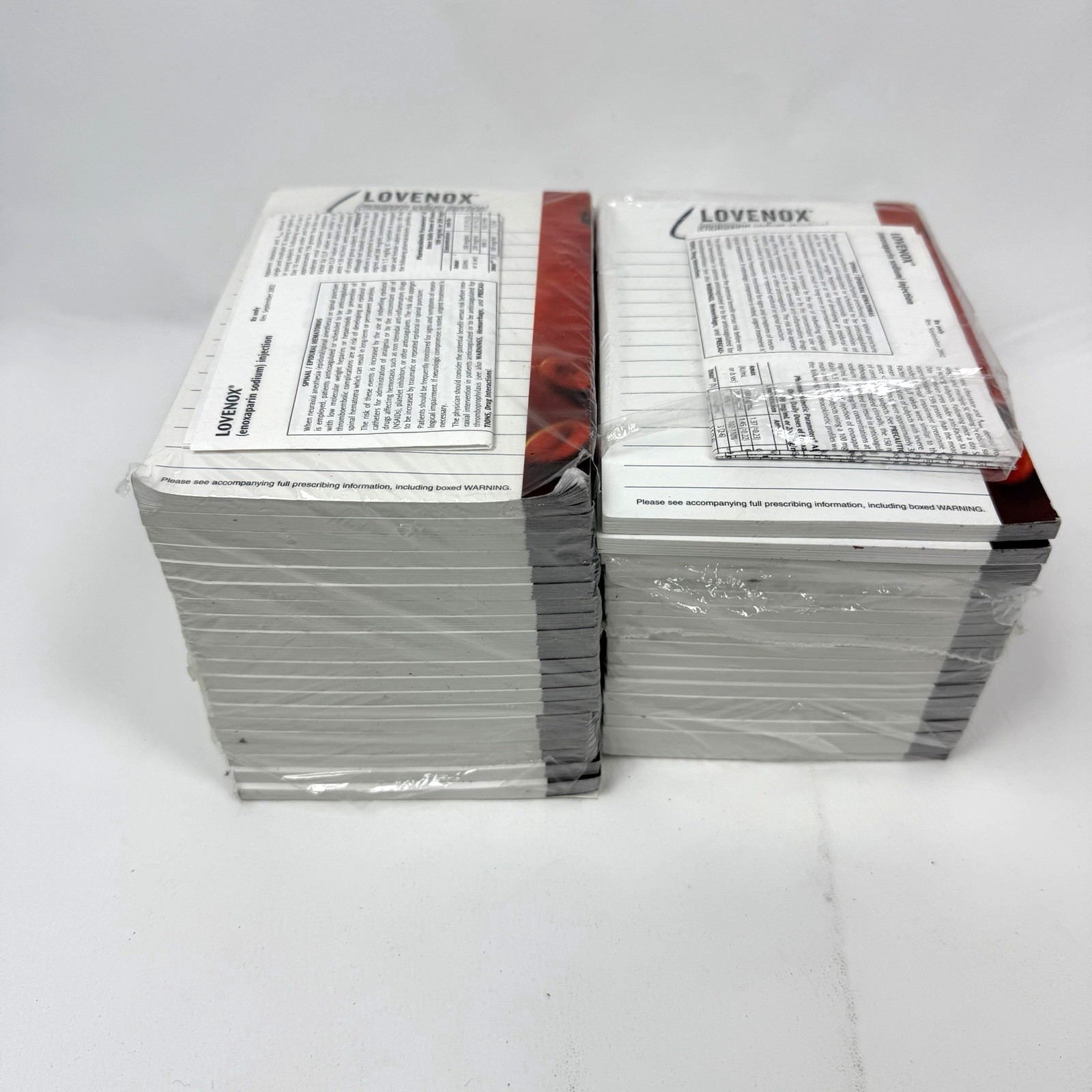 NEW Lovenox Drug Rep Pharmaceutical Stationary Notepads Post-it 4×6 40 pack