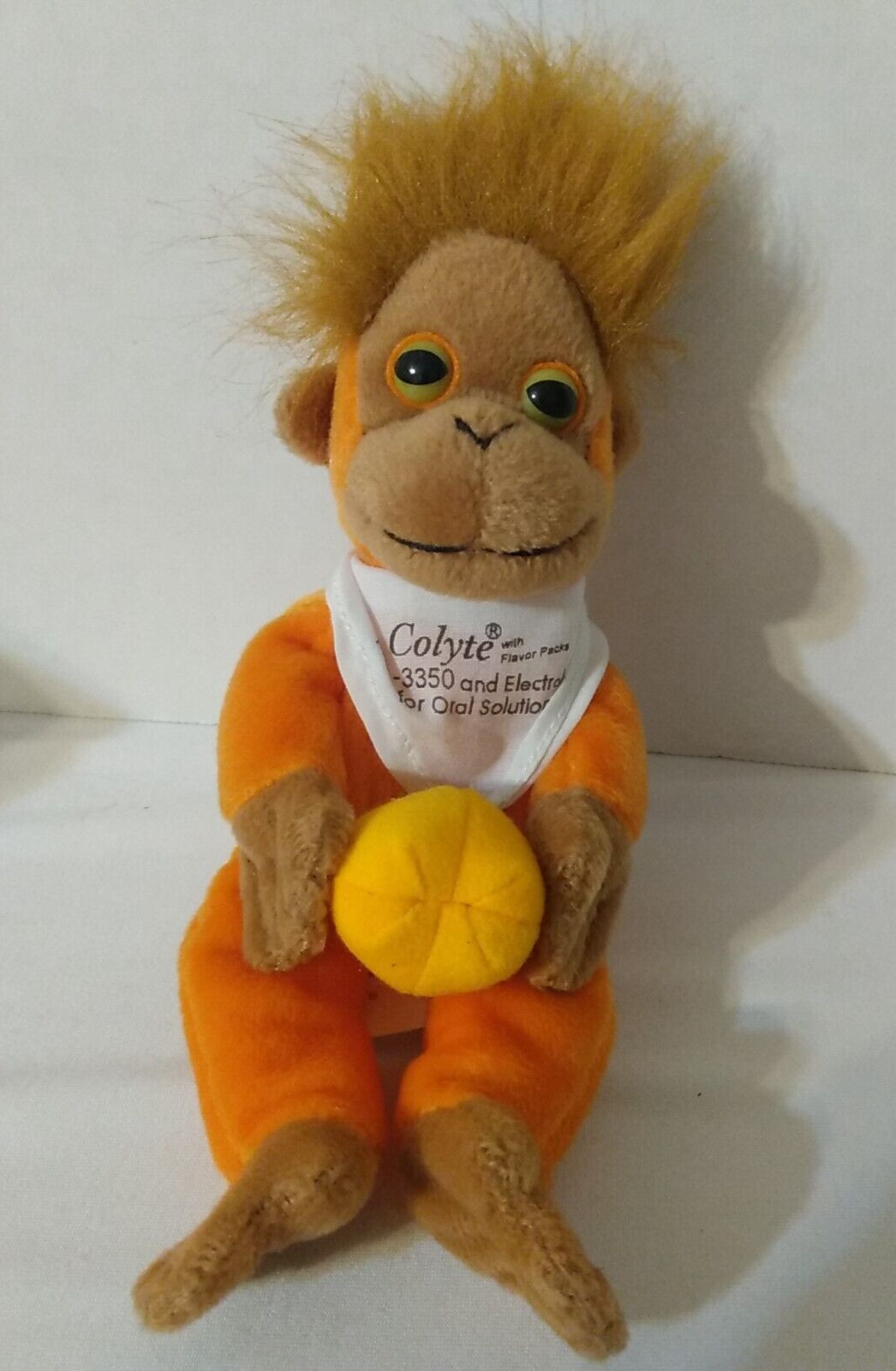 Orange Monkey Plush Holding Ball Toy 8″ Pharmaceutical advertisingSemo