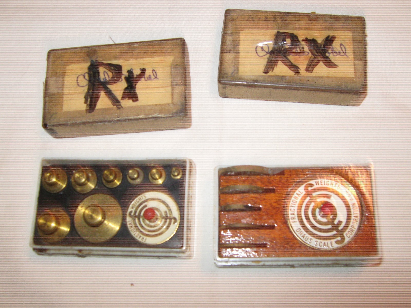 Rx, Pharmacy, Mini Weight Sets , Set of 2 Different Weights , Vintage , Rare