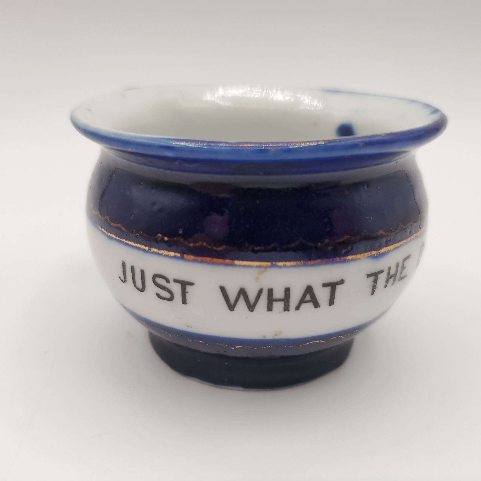 Vintage Porcelain Medicine Cup Just What The Doctor Ordered Germany VGC 2.75″