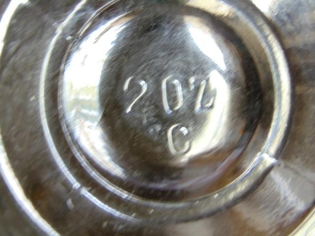 Vintage Apothecary Clear Glass MORTAR & PESTLE, 2 Oz. Lab Grinder Tool