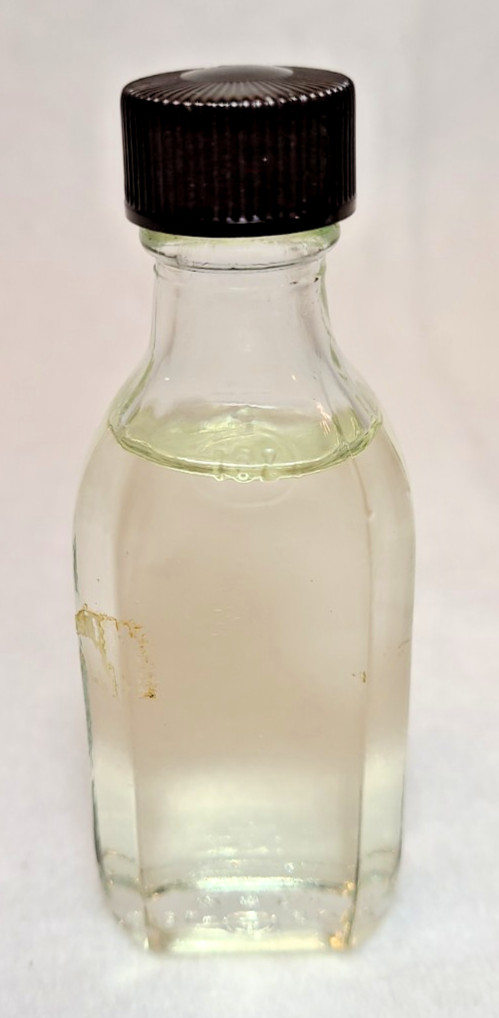 Vintage 1951 McCullough Pharmacy Glycerin Bottle w/ Label Oxford PA, Armstrong