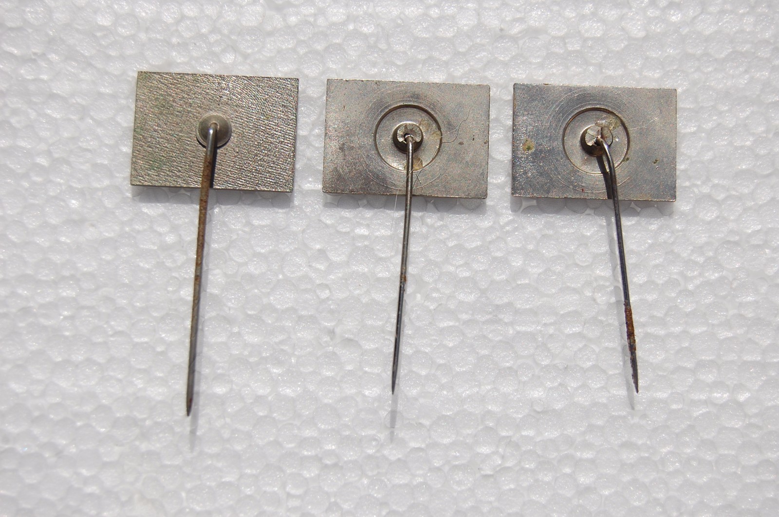 SANDOZ Pharmaceuticals vintage lapel pin badge / SET of 3 pins (Albert Hofmann)