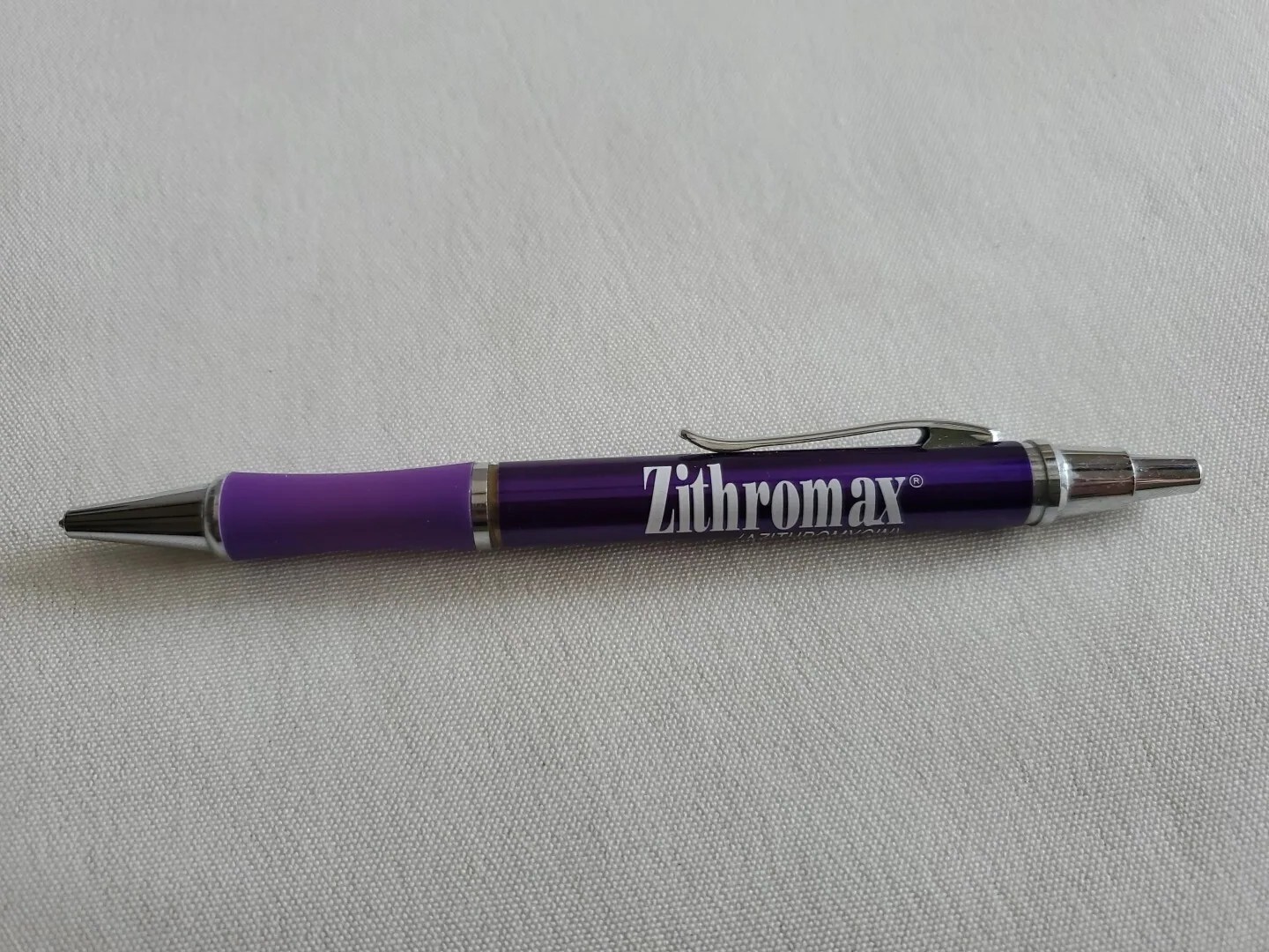 Rare Purple Zithormax Pharmaceutical Refillable Pen Collectable