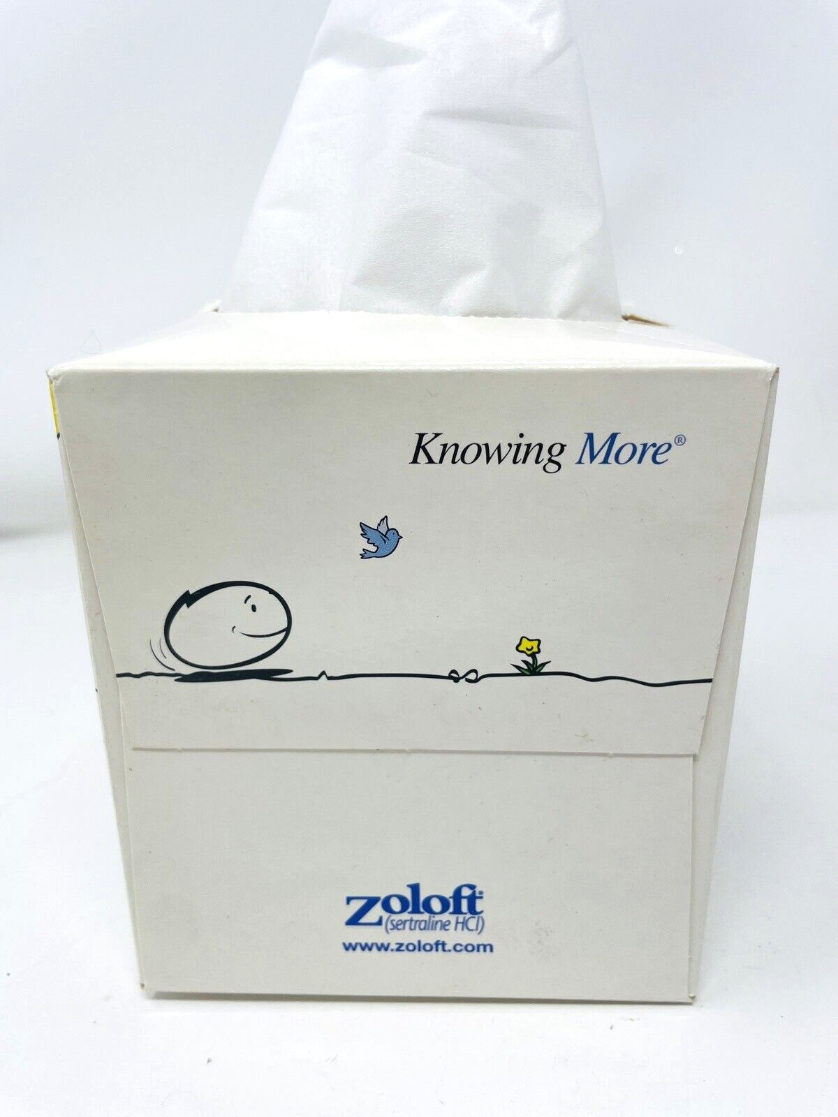 Rare Zoloft Tissue Box Pharmaceutical Drug Rep Promotional (Yours Will Be NEW)