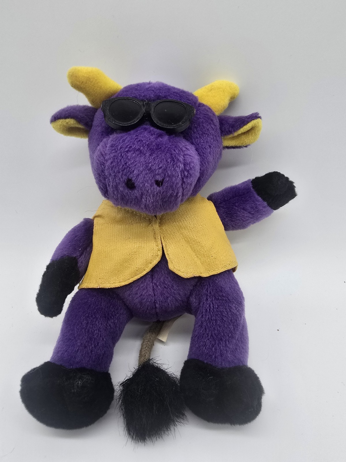 Arthrotec Pfizer Bull Purple Bean Bag Toy Drug Rep Pharma Promo Advertising Vtg