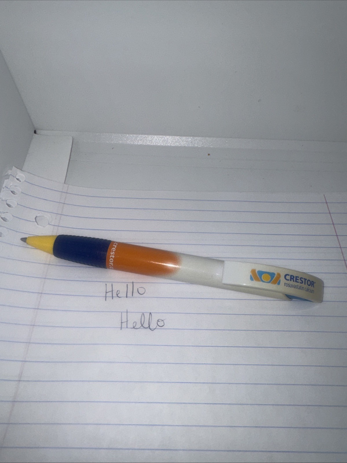 Crestor Plastic PEN Drug Rep Pharmaceutical Promo Medical Advertising Black Ink