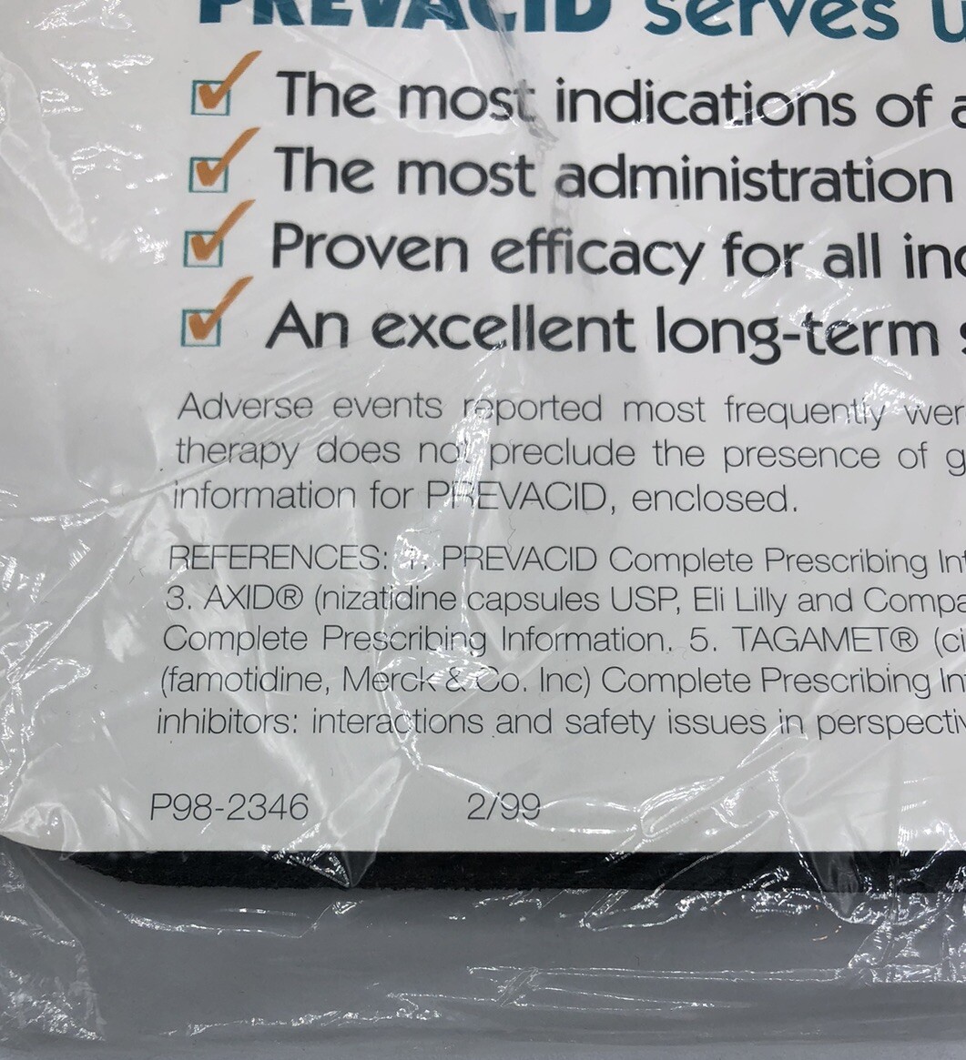 Prevacid Mousepad Promotional Advertising Drug Rep Promo VTG Y2K HTF New Sealed!