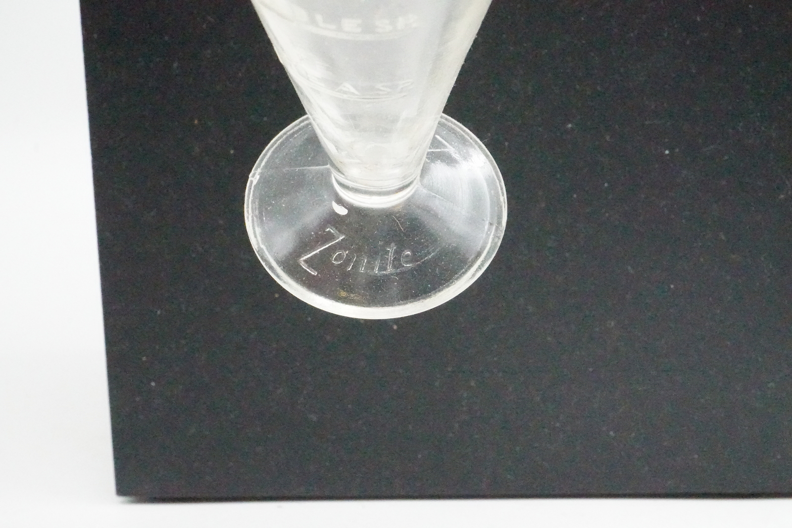 Apothecary Dose Measurement Glass Cup Flask Zonite