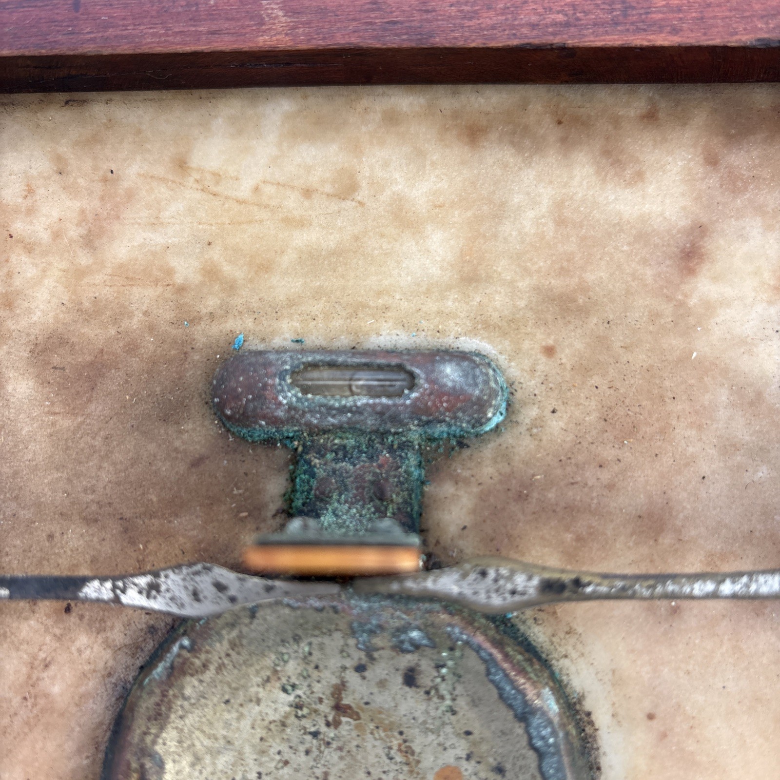 Antique Marble & Wood Apothecary Pharmacist Balance Gold Bouillon Scale Rustic