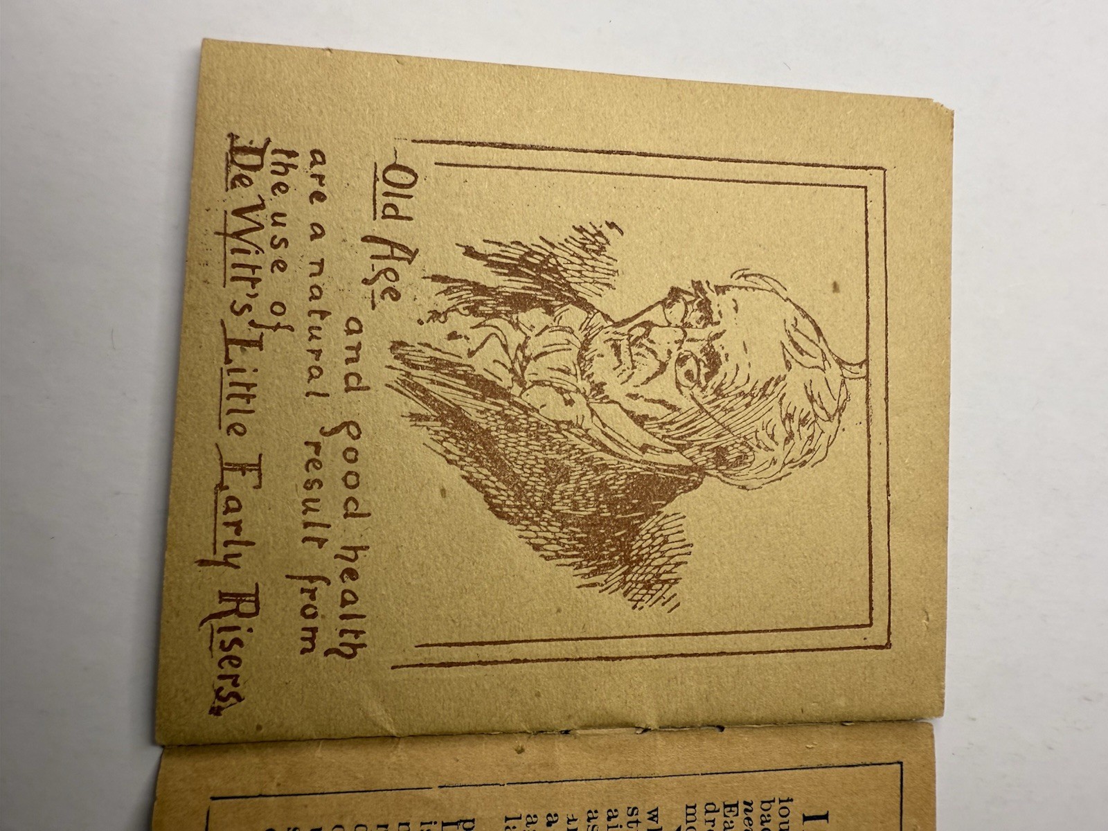 Antique DeWitt’s Little Early Risers Advertising Booklet 1890s Pharmacy Ephemera