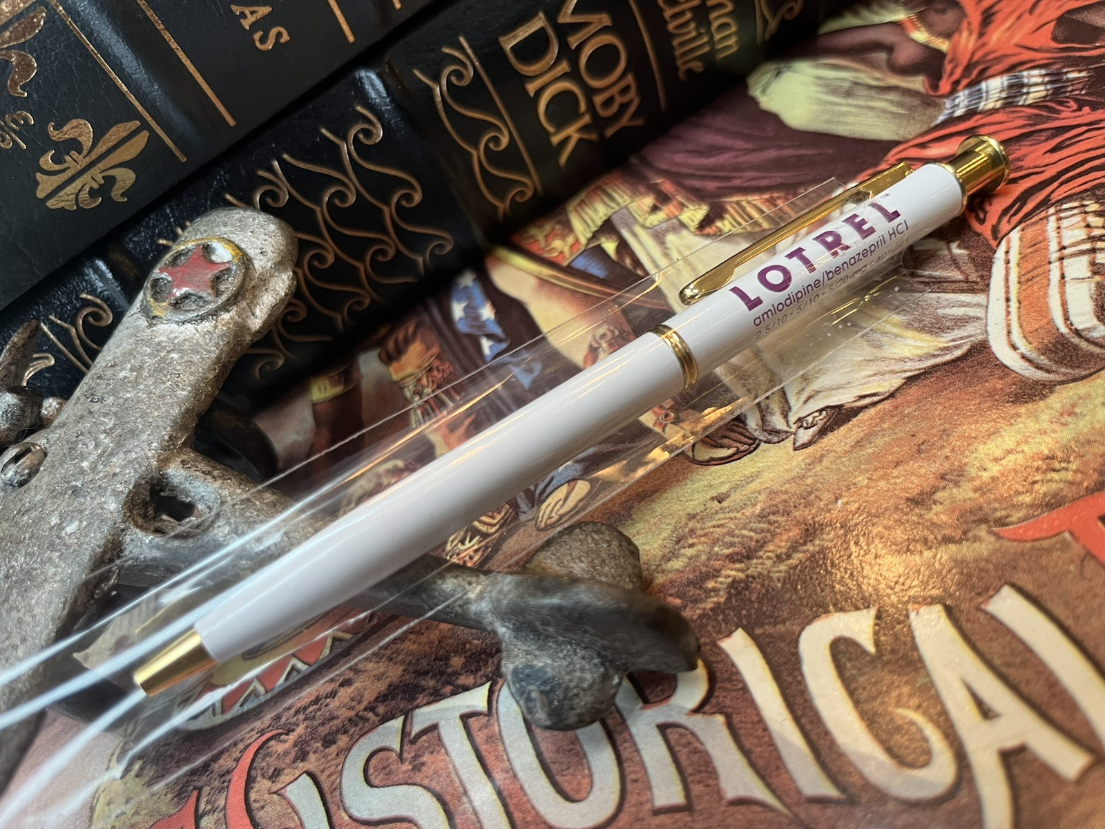 Rare Lotrel Heavy Metal Pharmaceutical Drug Rep Pen!writes!