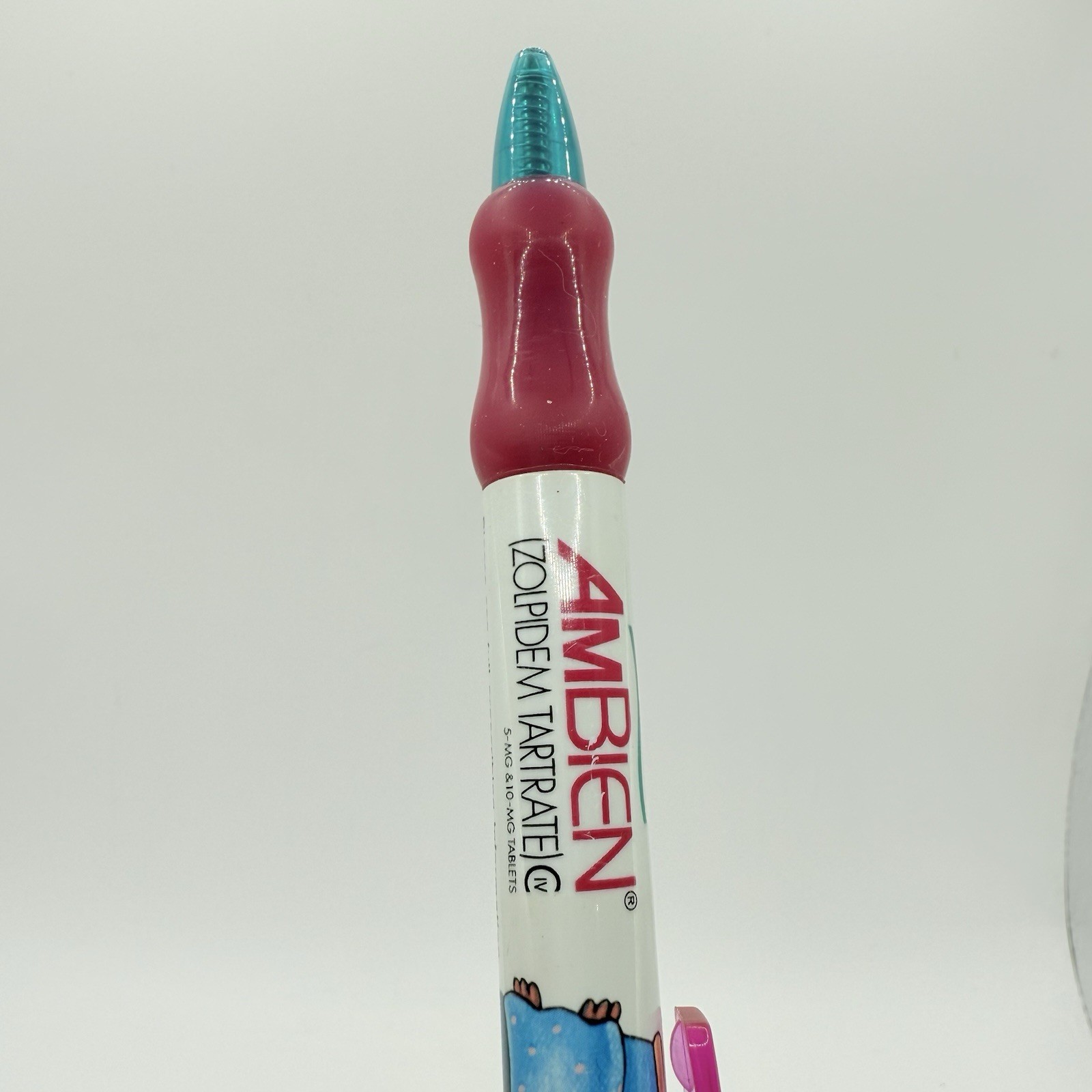 Ambien PEN Drug Rep Pharmaceutical Promo Medical Advertising Rare Pink – Working