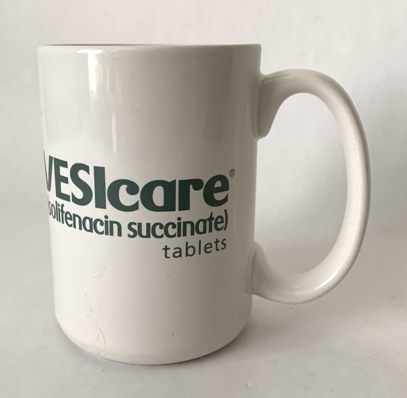 Vesicare Solifenacin Succinate Tablets Advertising Promo Ceramic Coffee Cup Mug