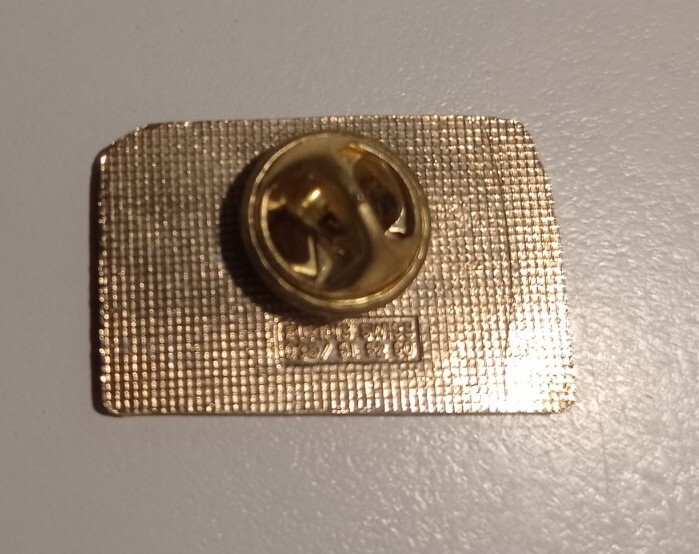 SANDOZ Pharmaceutical Truck Transport Sandolec pin badge LSD Albert Hofmann rare