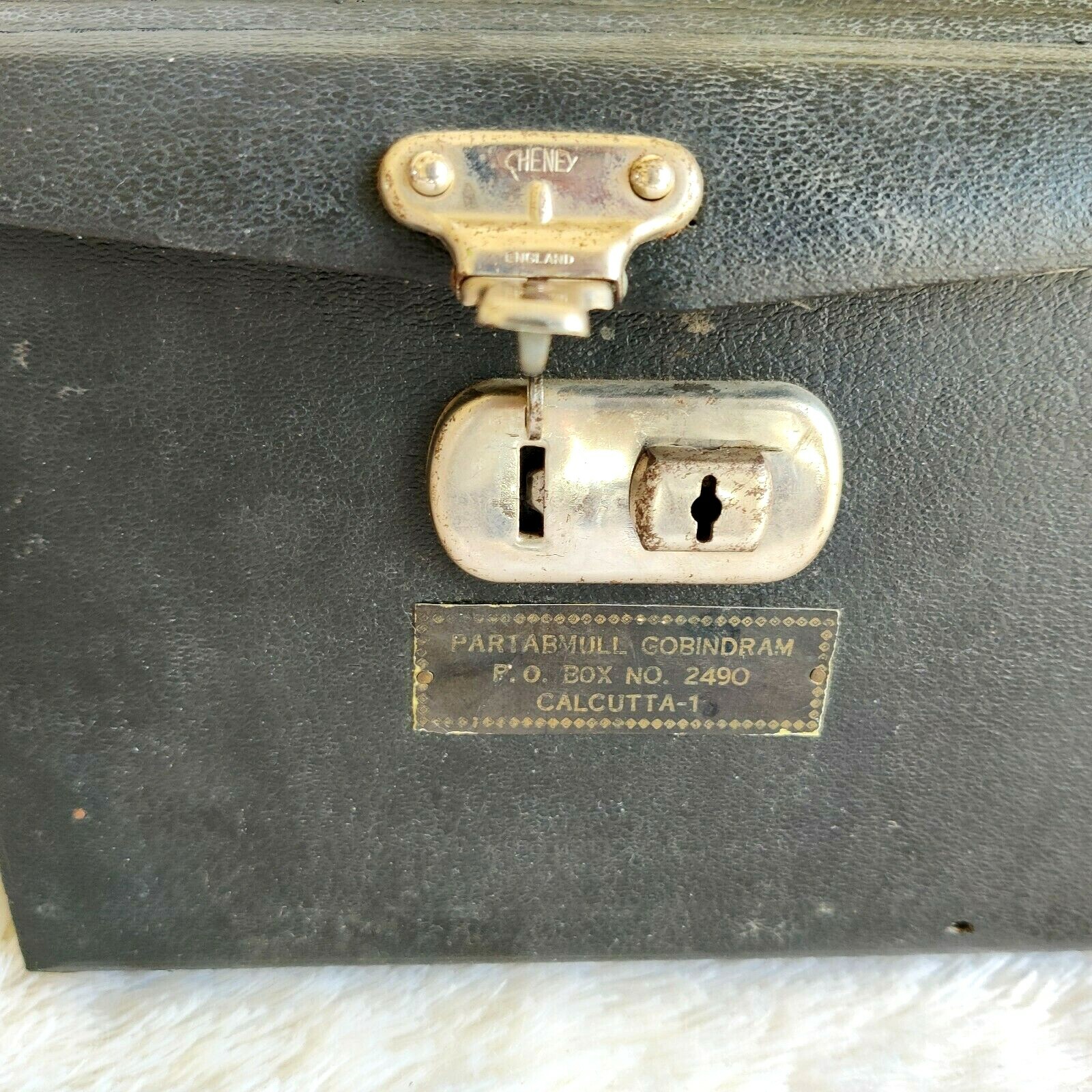 Vintage Partabmull Gobindram Wood Leather Homoeopathic Medicine Case Travel W629