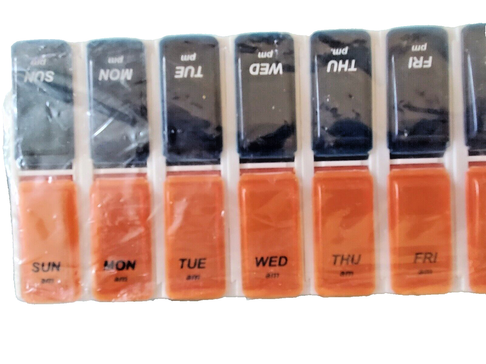 7 Day Weekly Pill Organizer AM PM Case 2 X A Day Vintage Pharmaceutical Zyflo