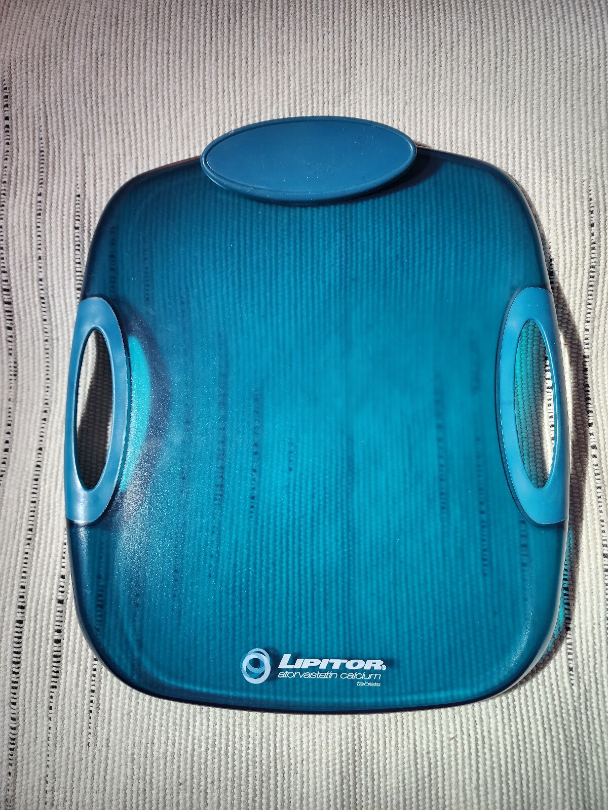 Lipitor Drug Rep TRANSPARENT BLUE CLIPBOARD Pharmaceutical Advertising Gift