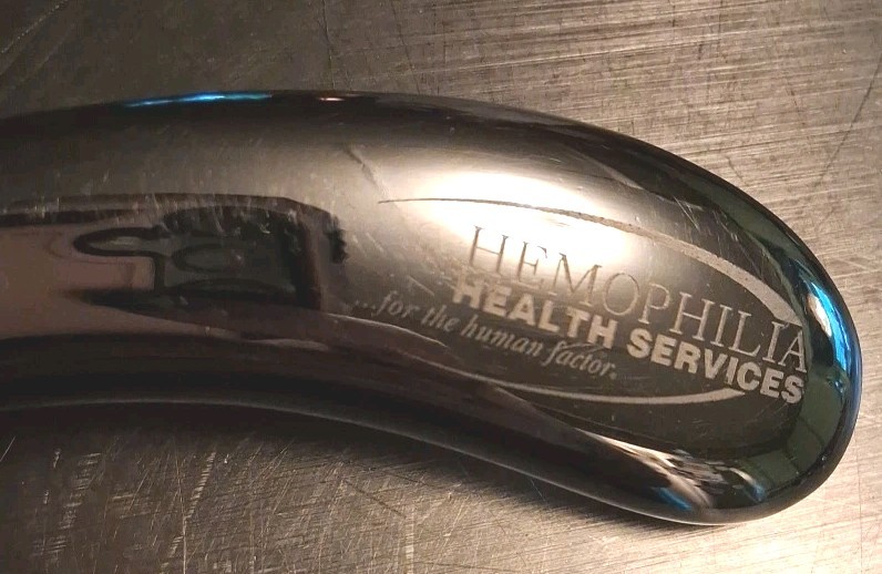 Rare Vtg Hemophilia Health Services advertising letter opener Read Look