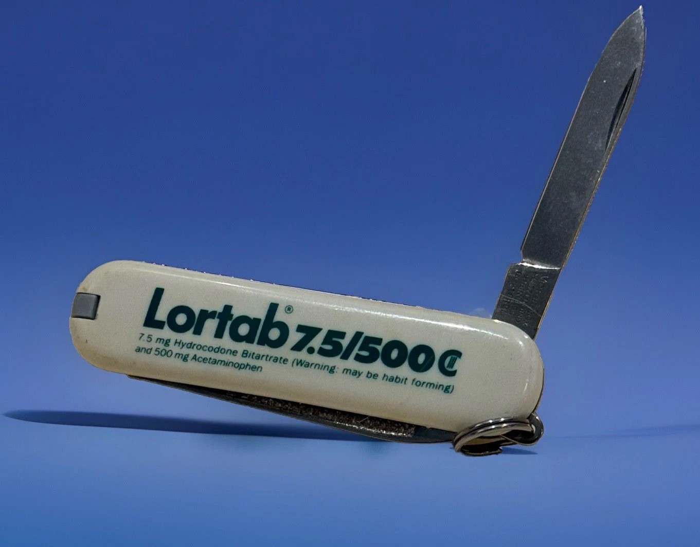 Vintage Lortab Pharmaceutical Marketing Swiss Army Knife Victorinox 7.5/500