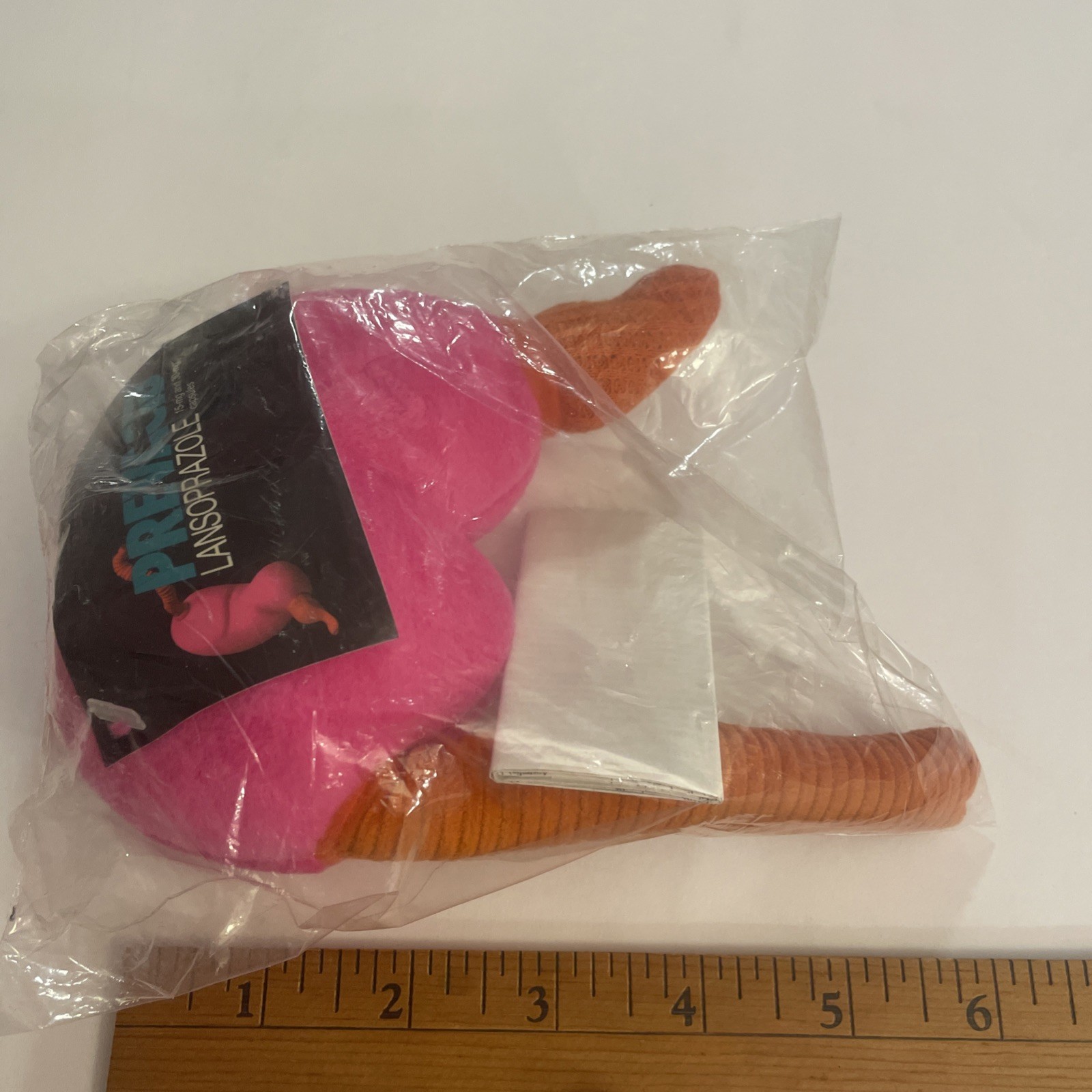 New in package Prevacid pharmaceutal plush stomach toy vtg yr 2000