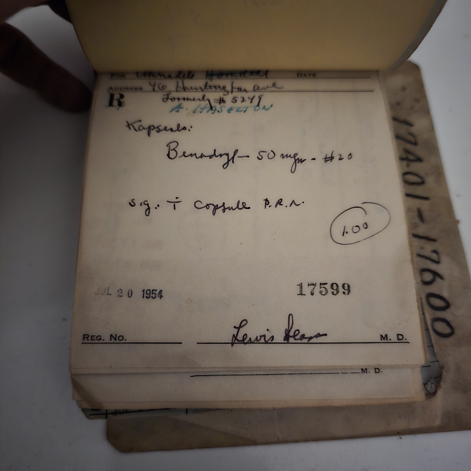 Vintage Lot Over 100 1950’s Prescriptions Ephemera Connecticut Pharmaceutical