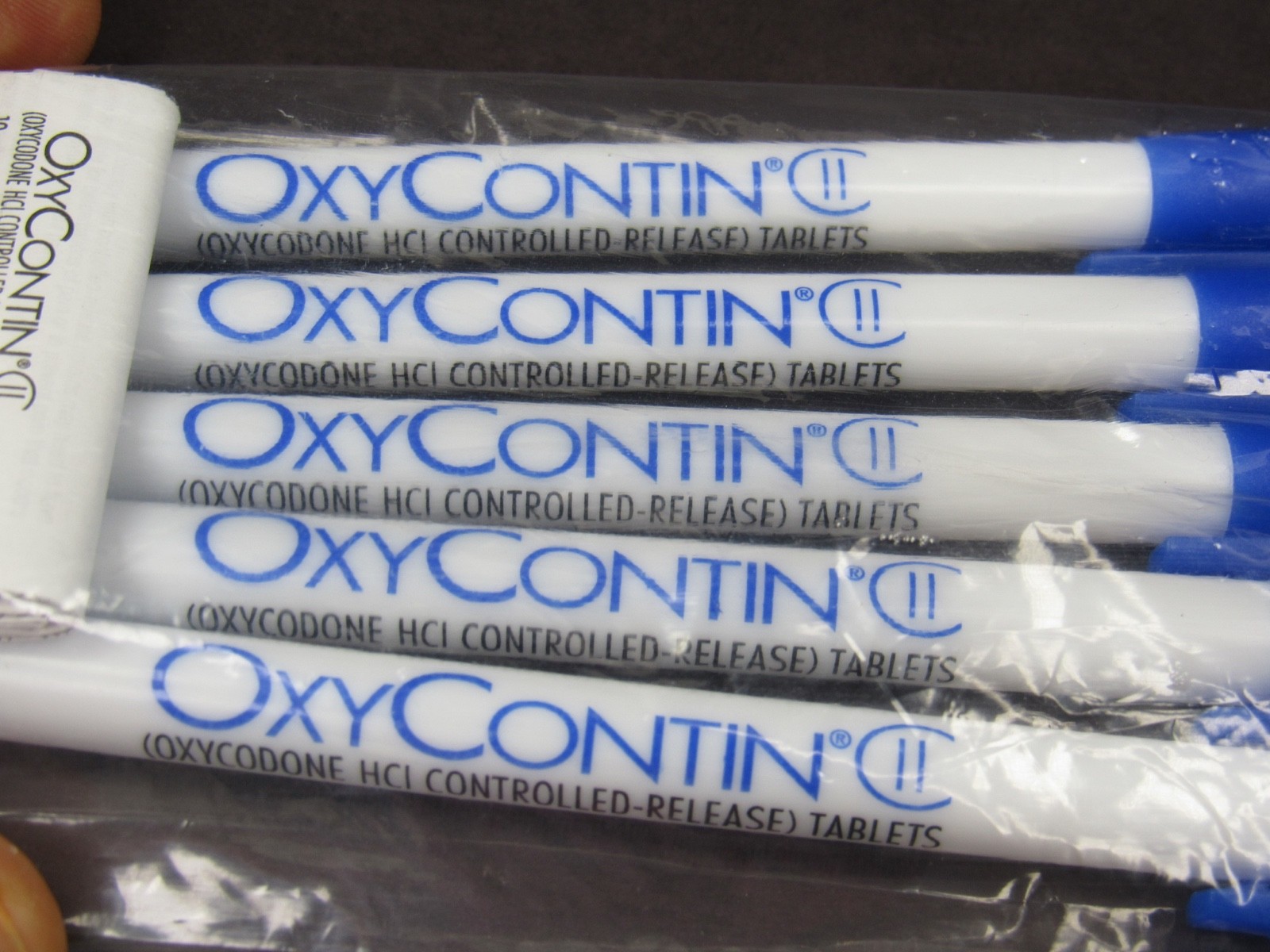 5 Oxycontin Oxycodone PENS Drug Rep Pharmaceutical Promo Sealed Original Package