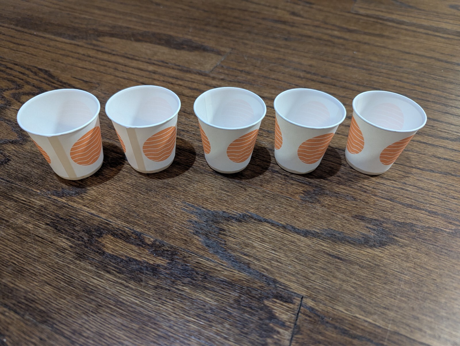 Vtg Prozac logo 5 PAPER CUPS Pharmaceutical Drug Rep Promo Advertising
