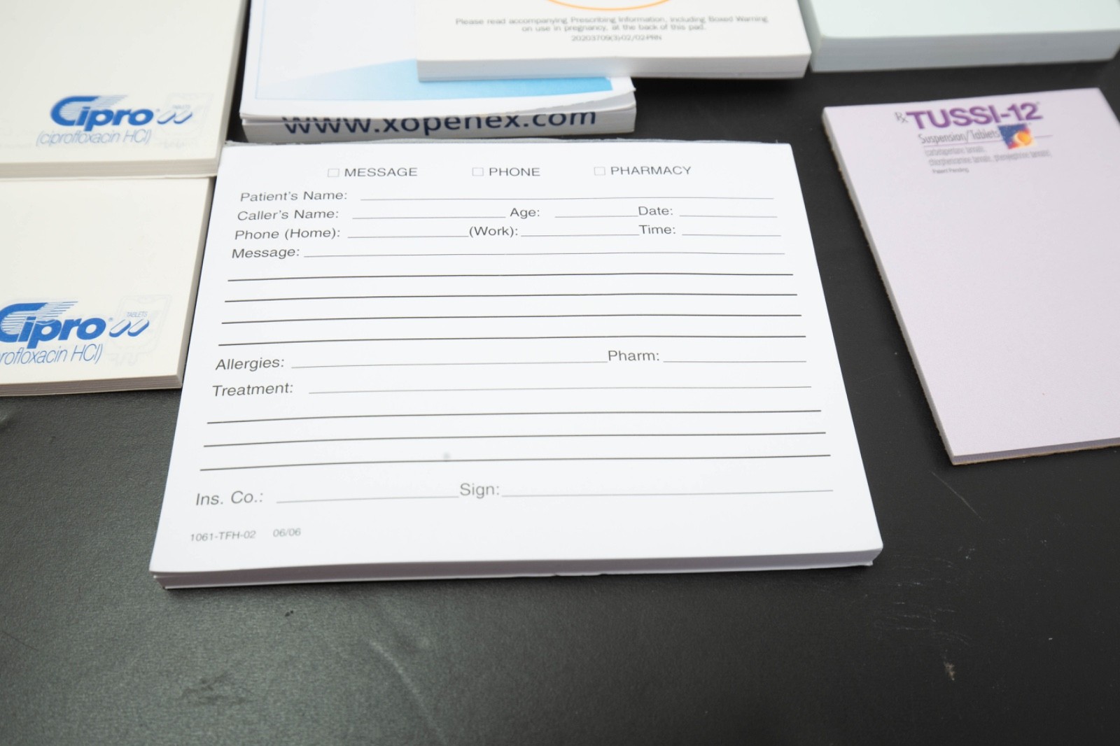 Drug Rep Pharmaceutical Partial Sticky Notes Stapler Pharma Note Pad Lot Vtg