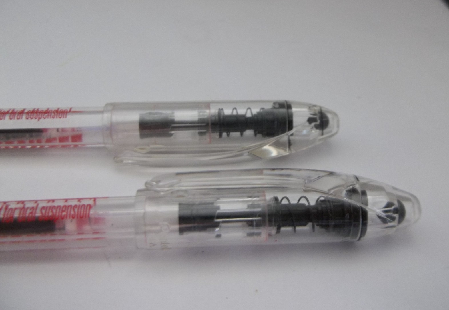 OMNICEF Promotional Pen Lot of 2–Pharma Advertising – Rubberized Grip–Both Write