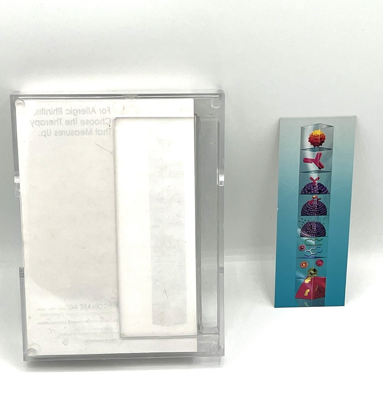 Pharmacy Advertising Note Pad & Acrylic Tray-MISSING PEN-Discontinued BECONASE