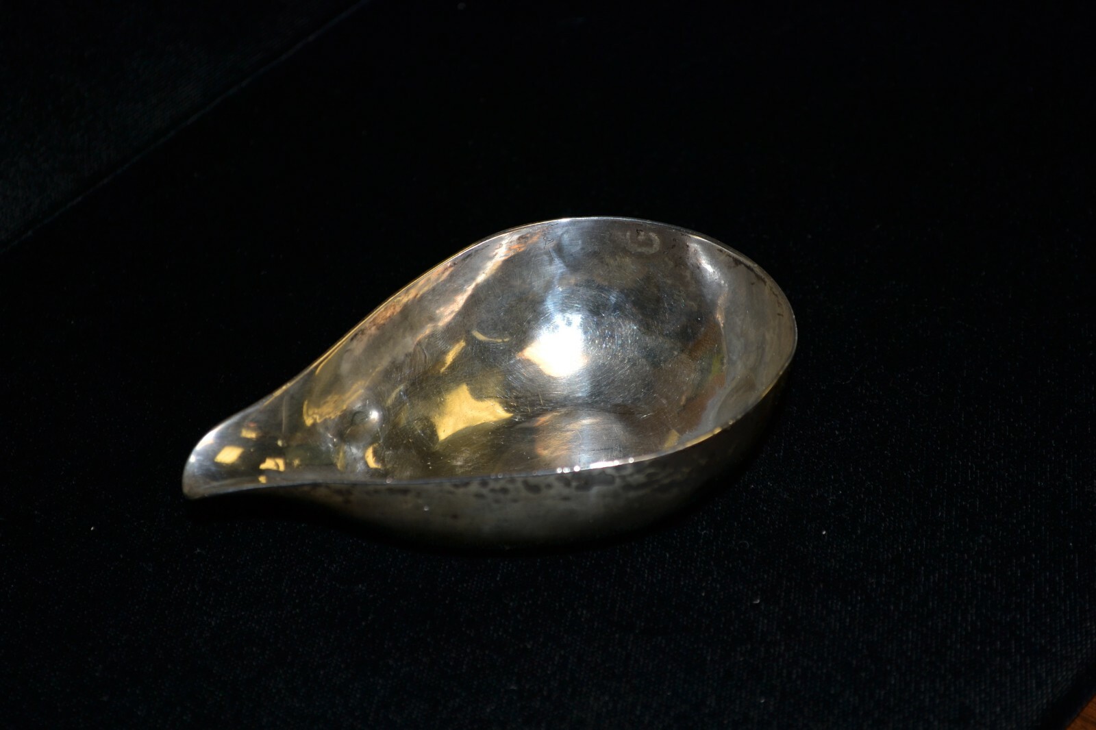 Vtg Apothecary Pharmacy Sterling Mortar Scottish Silver Grinding Pour Spout Bowl