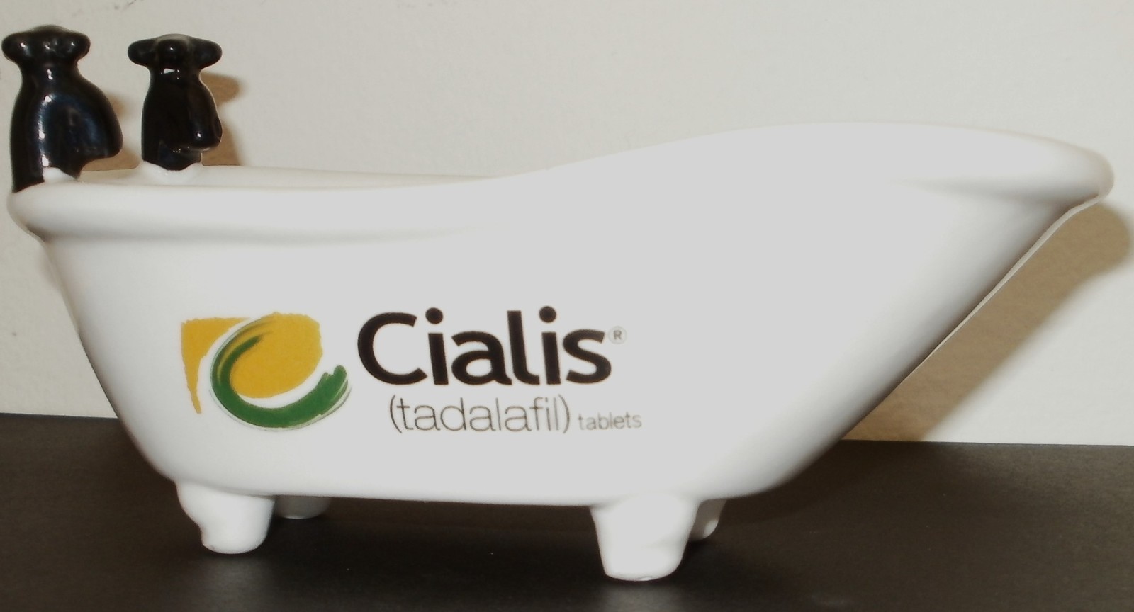 Pharmaceutical Drug Rep Promo Item Cialis Porcelain Bathtub ED Medication