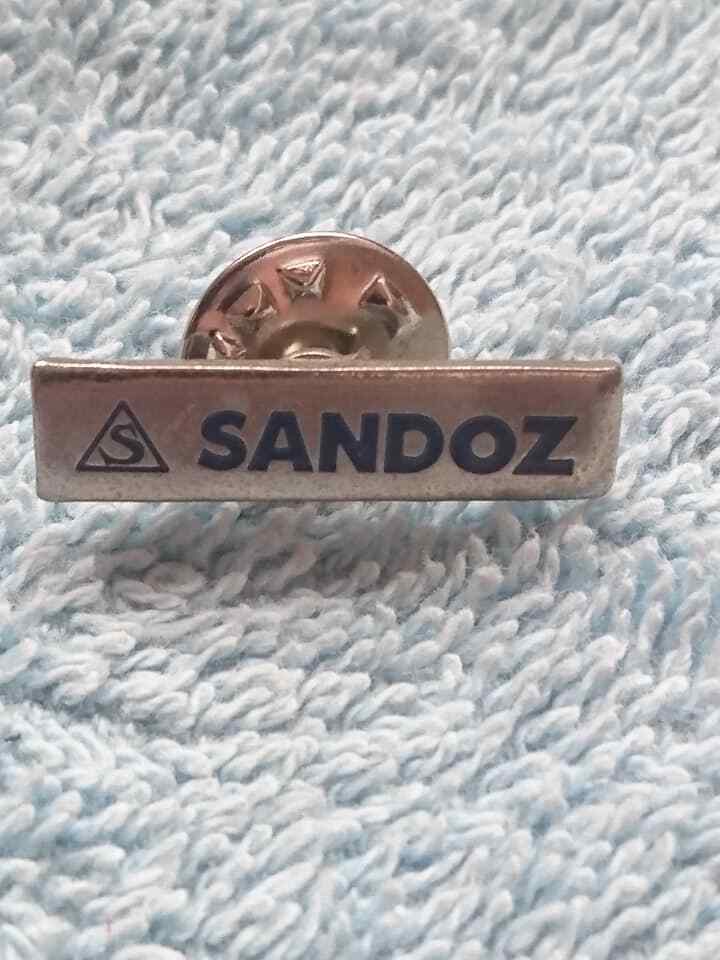 🔴SANDOZ Pharmaceuticals pin LSD Albert Hofmann Logo pin badge / second one🔴