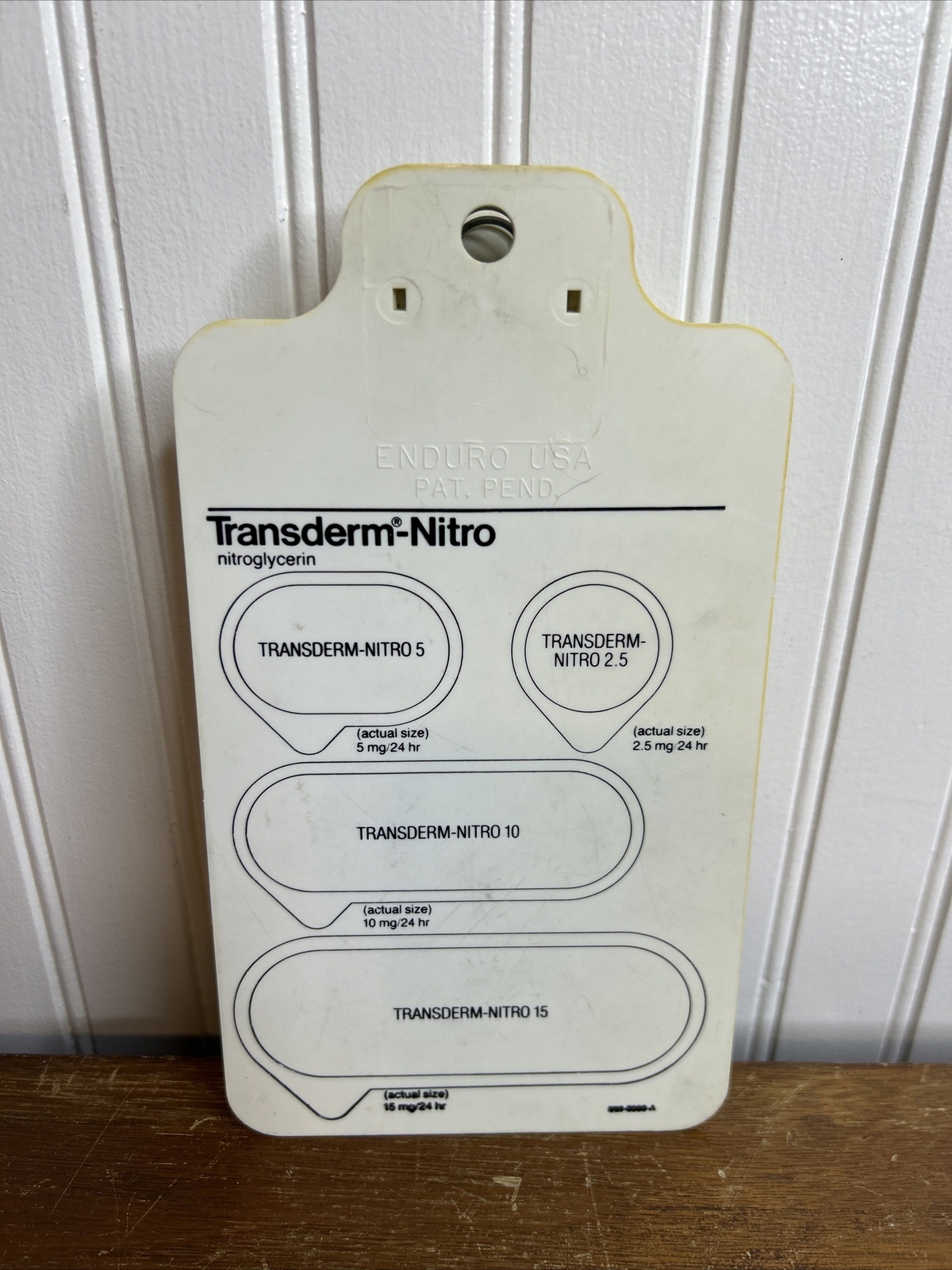 Vintage Human Heart Clip Board Transderm Nitro Advertising Medical J. Netter