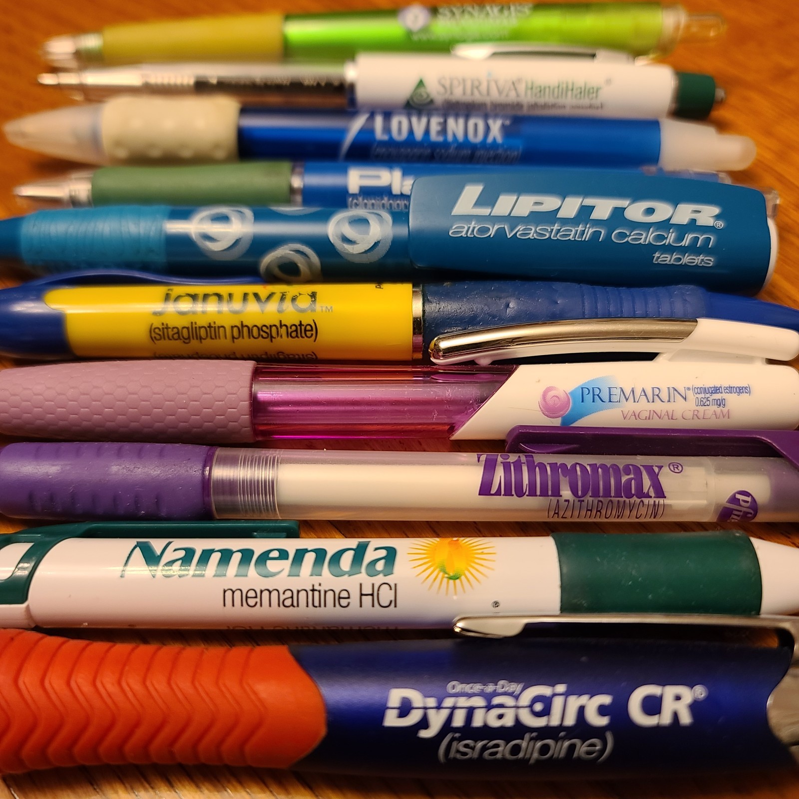 Lot Of 10 Vintage Pharmaceutical Drug Rep Pens Drugs Pharmacy Rx Pen