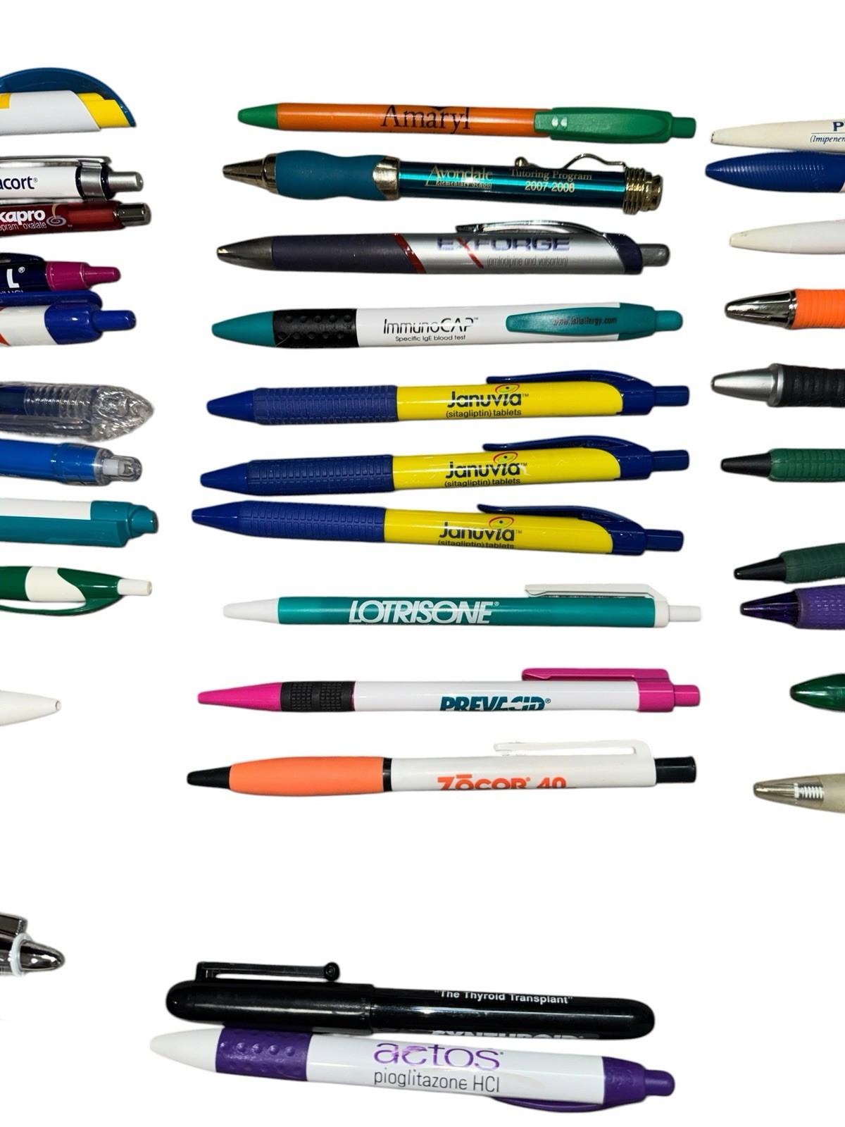 Lot Of 125 Pharmaceutical Drug Rep Advertising Pens some Rare!