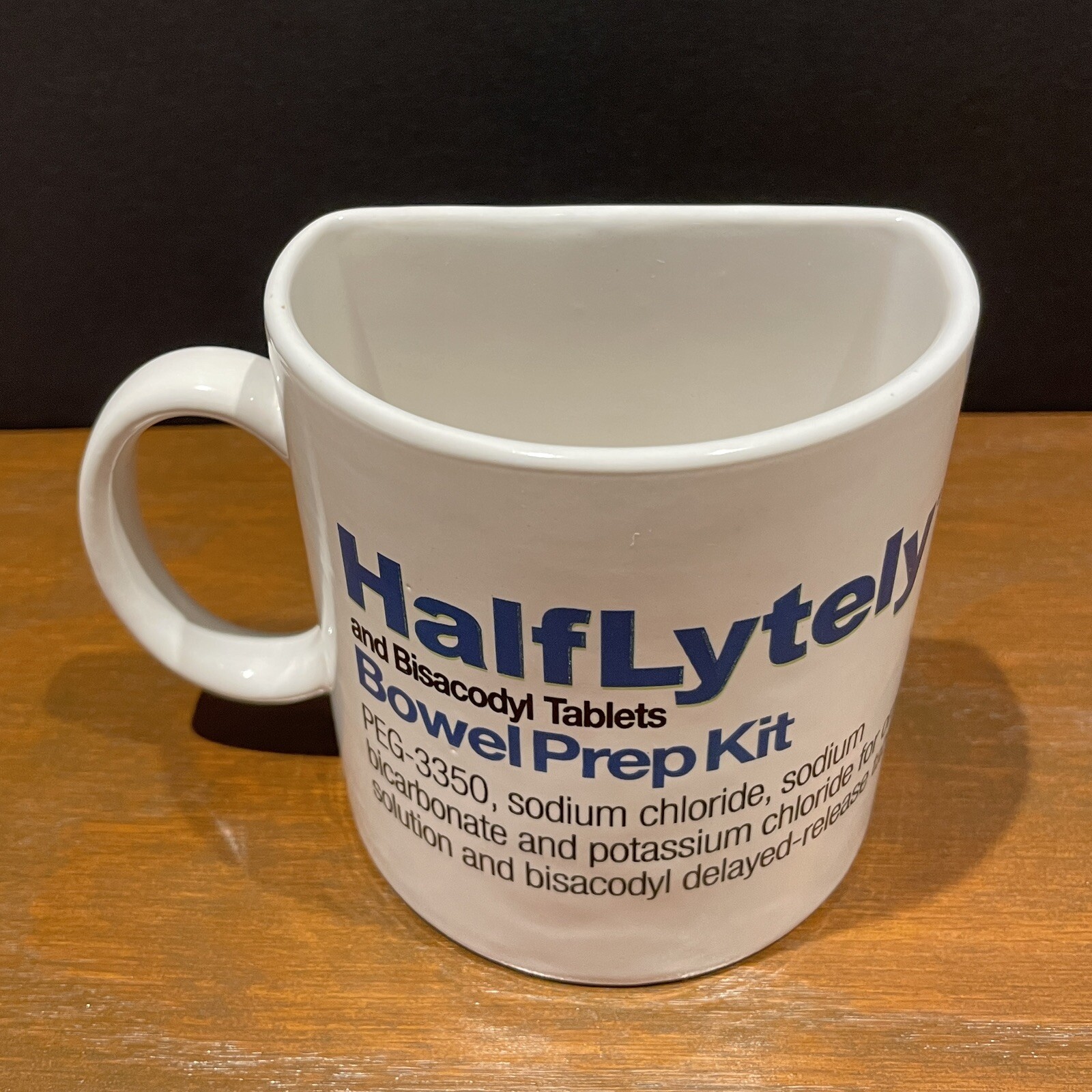 HalfLytely Drug Rep Advertising Pharma Bowel Prep Mug Coffee Cup Doctor Gastro