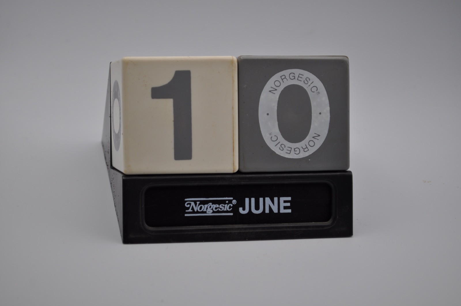 Vintage Norgesic Pharmacutical Perpetual Calendar by Ole Jorgensen Denmark