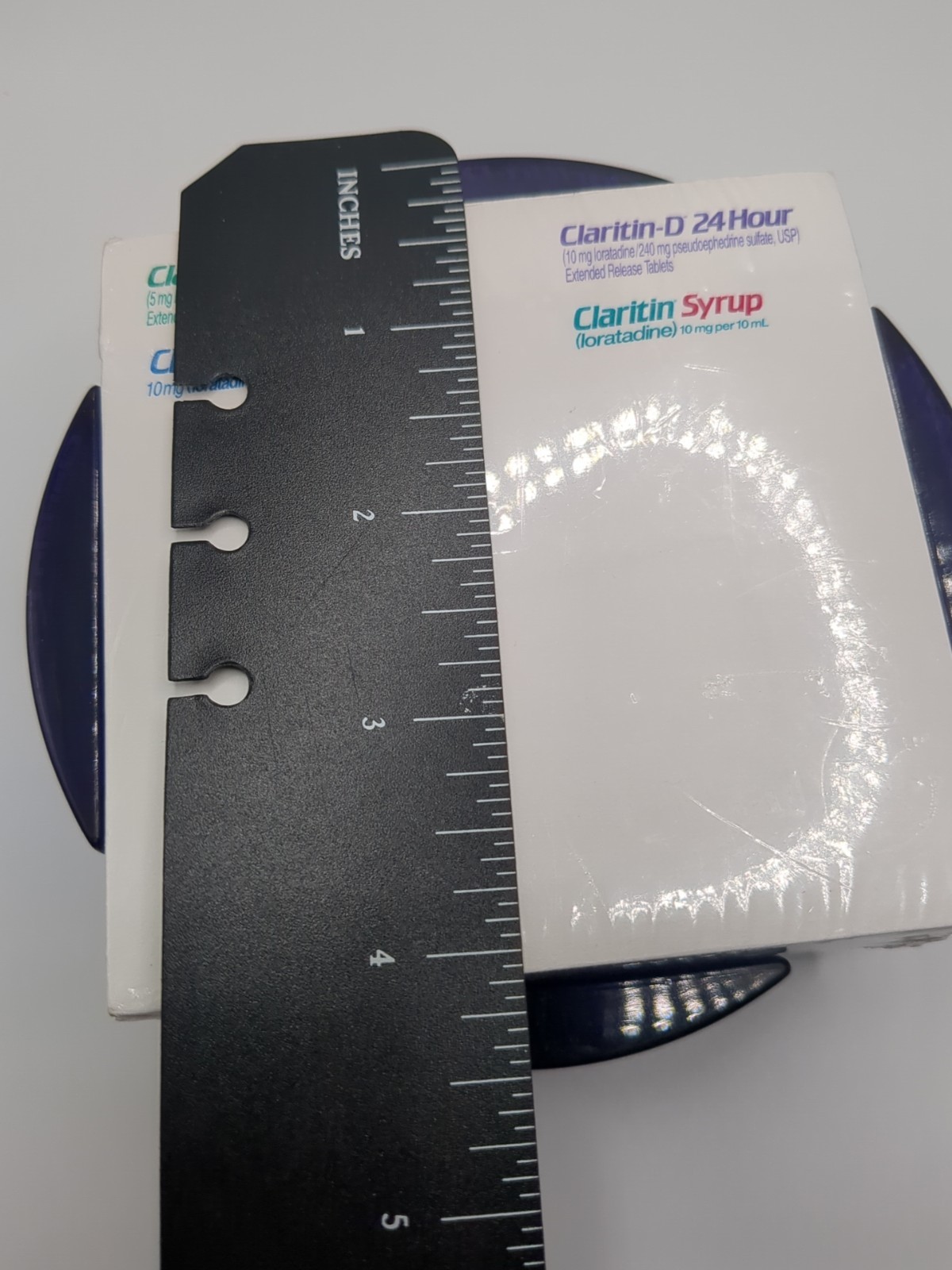 Claritin-D 24 Hour Loratadine Pharmaceutical Ad Sticky Notes & Holder Purple