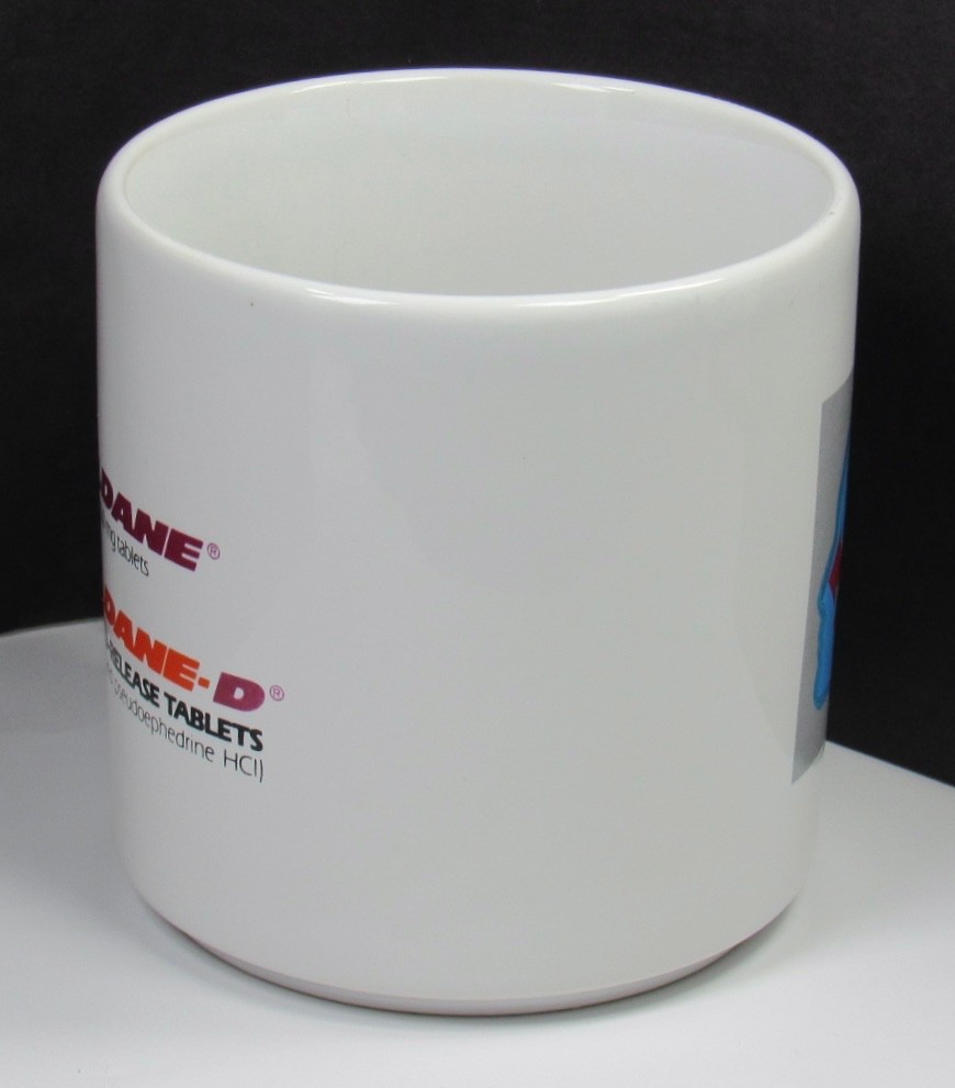 Seldane Mug Drug Rep Pharmaceutical Promo Medical Advertising Made in England