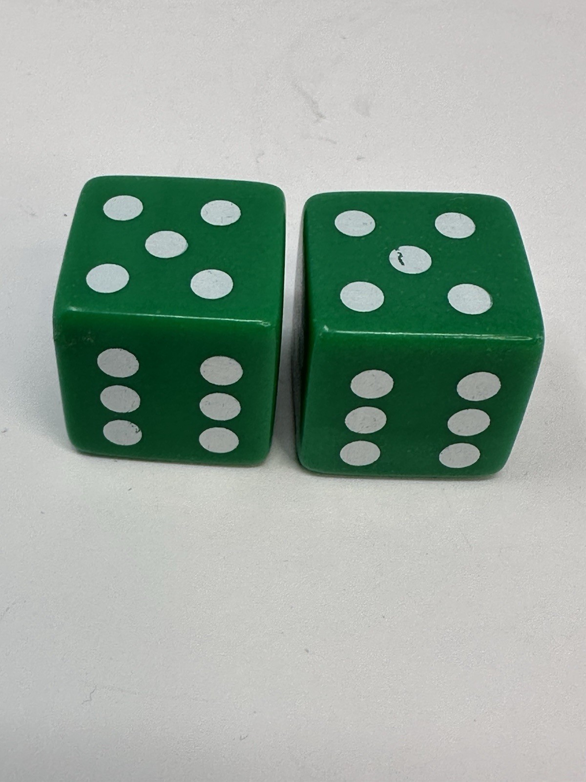 Vtg Lot of 2 TEVA Pharmaceutical Company Dice Oversize Green