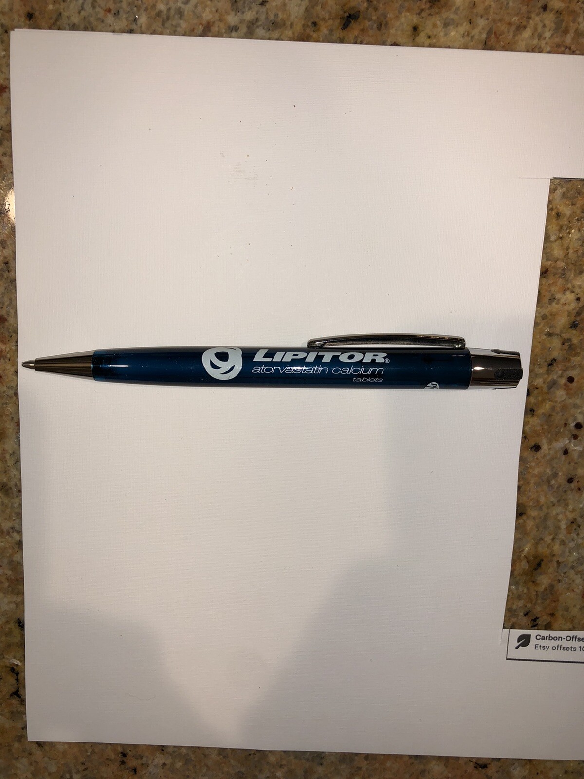LIPITOR PHARMACEUTICAL DRUG REP PEN HEAVY METAL Deluxe Atorvastatin Pen Working