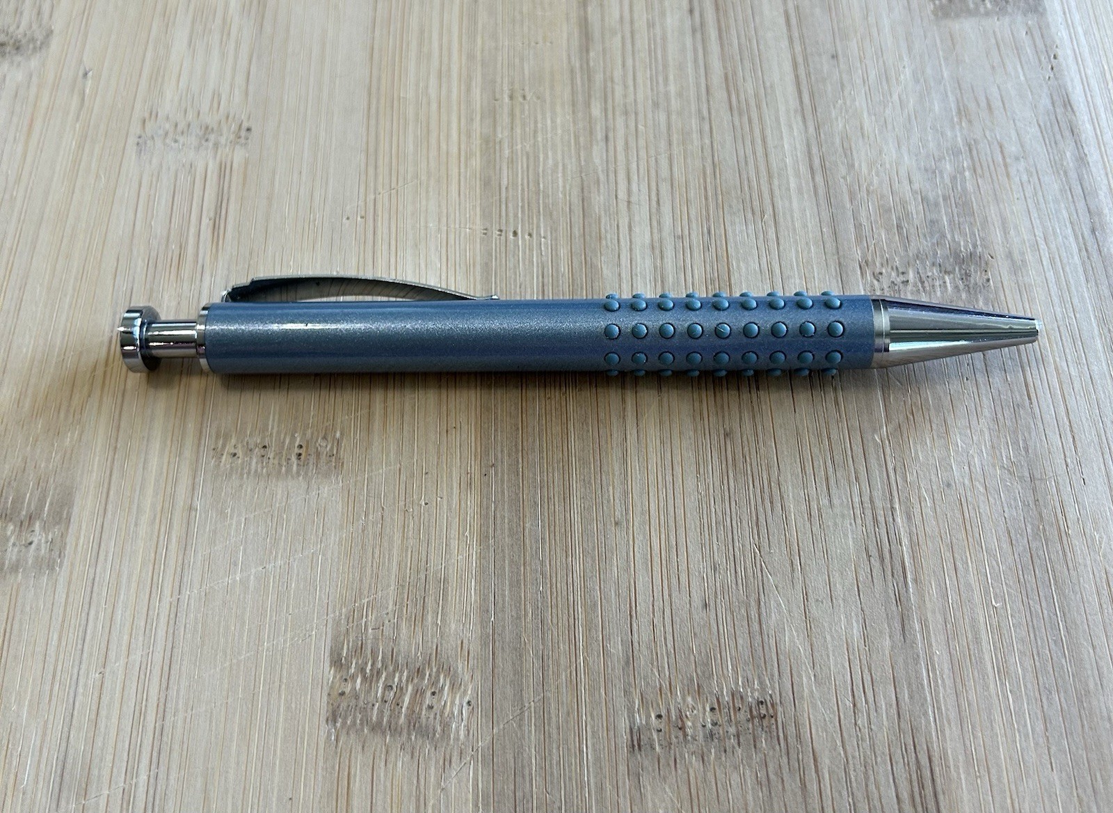 VIAGRA Heavy Metal Pen Pharmaceutical Rep Promo Blue Gray Silver Vintage – Works