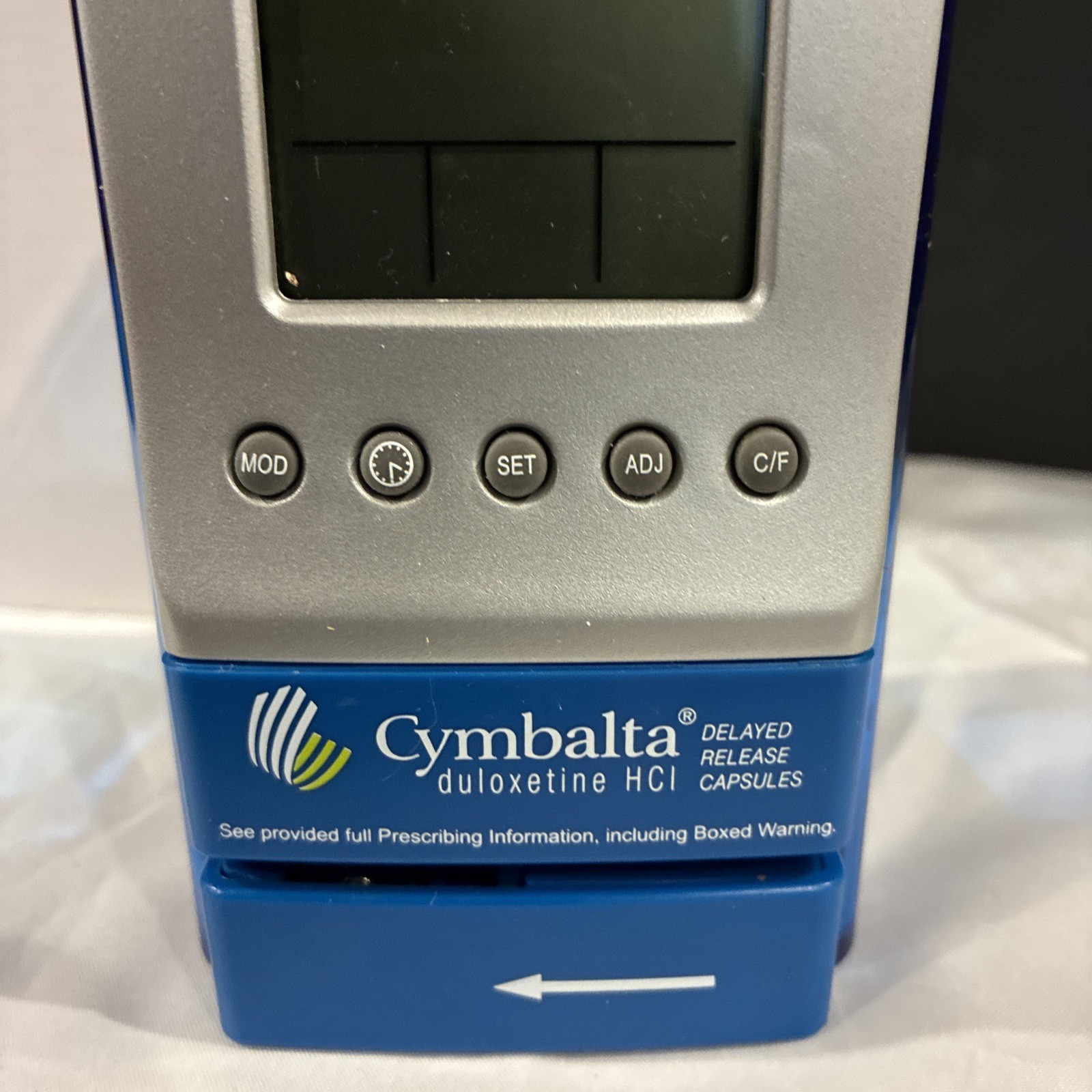 NEW Vintage Cymbalta Pen/Pencil Cup Calendar Clock Letter Opener Temperature MIB
