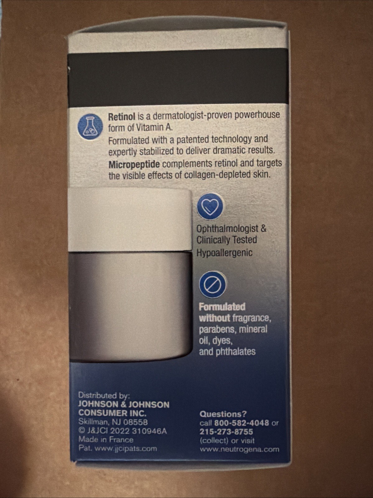 Neutrogena Rapid Wrinkle Repair Retinol Pro +Eye Cream 0.5oz Fragrance Free~New~