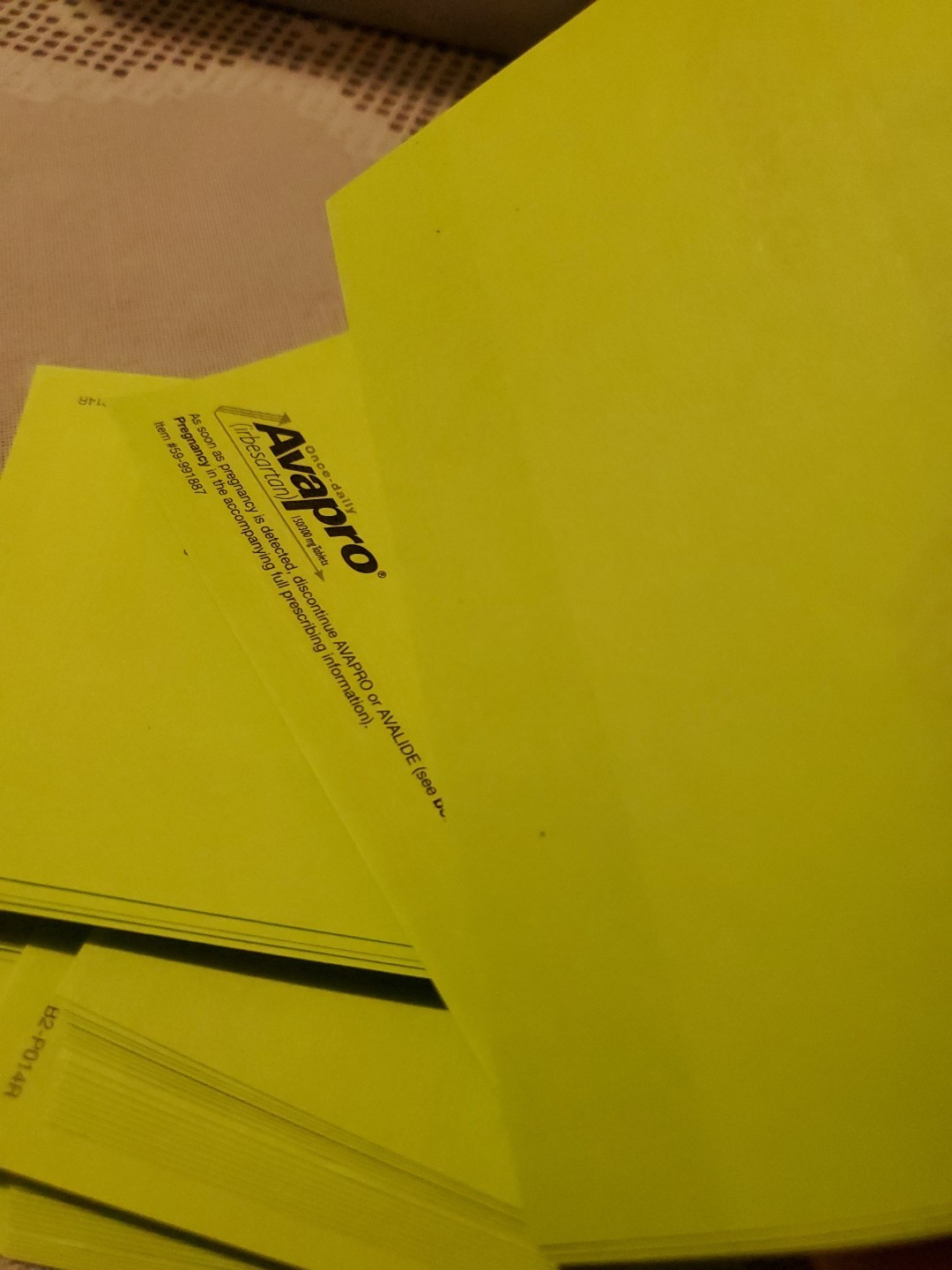 VTG Pharmaceutical Post-it Note Lot Avapro Regranex Demadex Ortho Drug Rep Swag