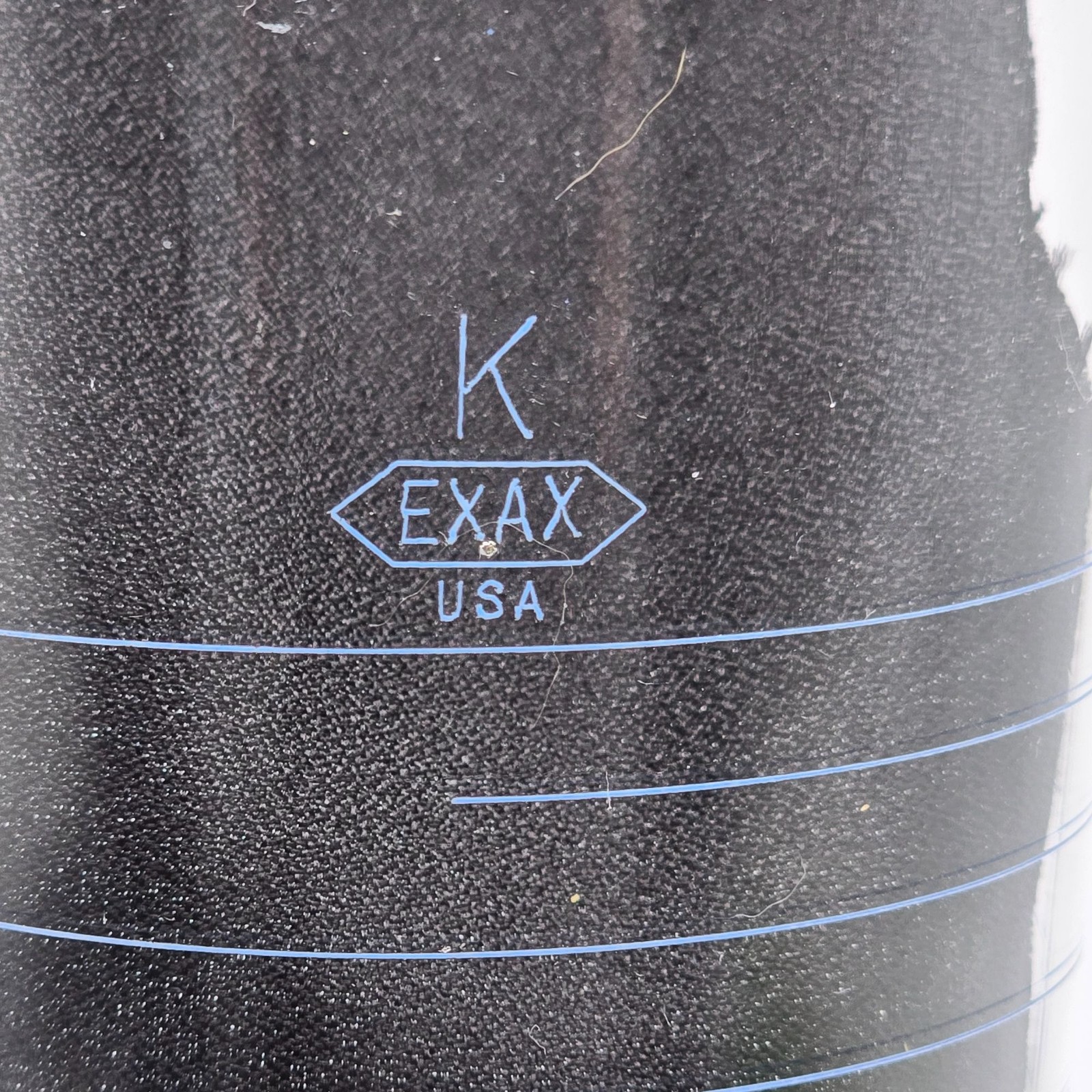 Laboratory Pharmacy VTG Measuring Vessel Flask 16oz Max K EXAX USA Blown Glass